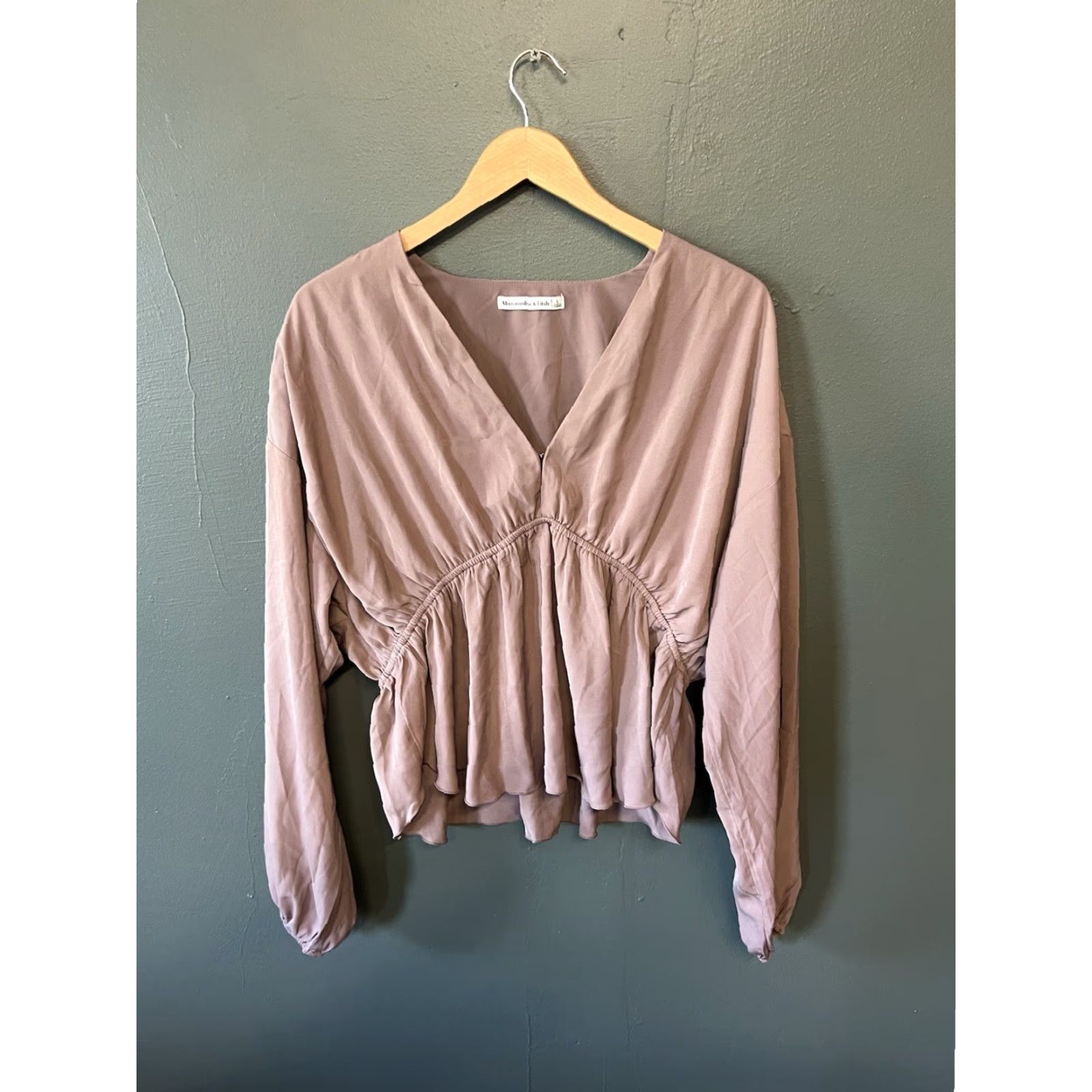 Abercrombie & Fitch Abercrombie & Fitch Womens Blouse Shirt Long Sleeve Purple L Size L / US 10 / IT 46 - 2 Thumbnail