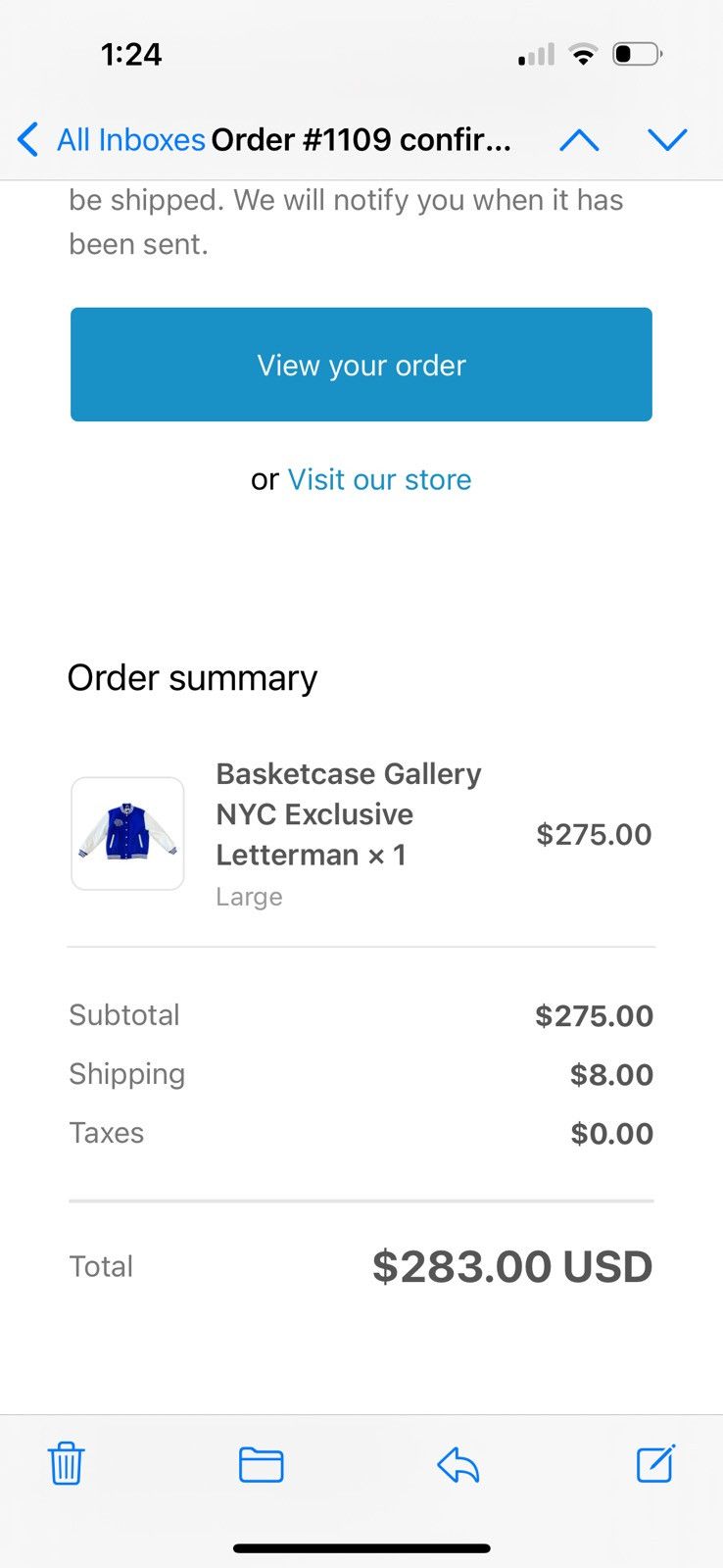 basketcase gallery Basketcase Gallery Letterman’s Jacket Size US L / EU 52-54 / 3 - 3 Thumbnail
