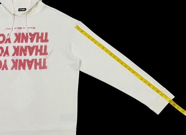 Raf Simons FW18 Raf Simons White Thank You Hoodie Size US L / EU 52-54 / 3 - 16 Thumbnail