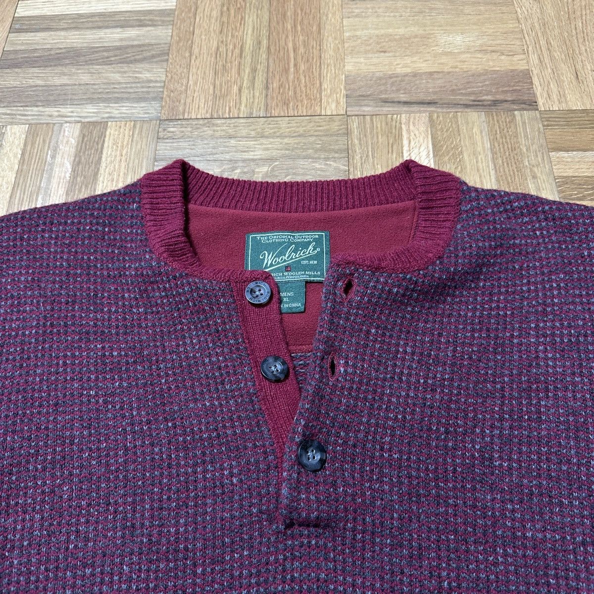Woolrich Woolen Mills Vintage Woolrich wool henley sweater Size US XL / EU 56 / 4 - 3 Thumbnail