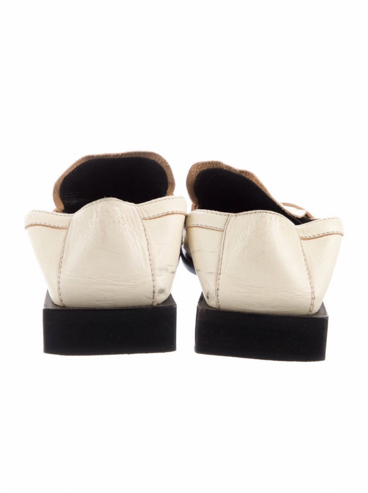 Acne Studios Acne Studios white leather loafers Size US 8 / IT 38 - 3 Thumbnail
