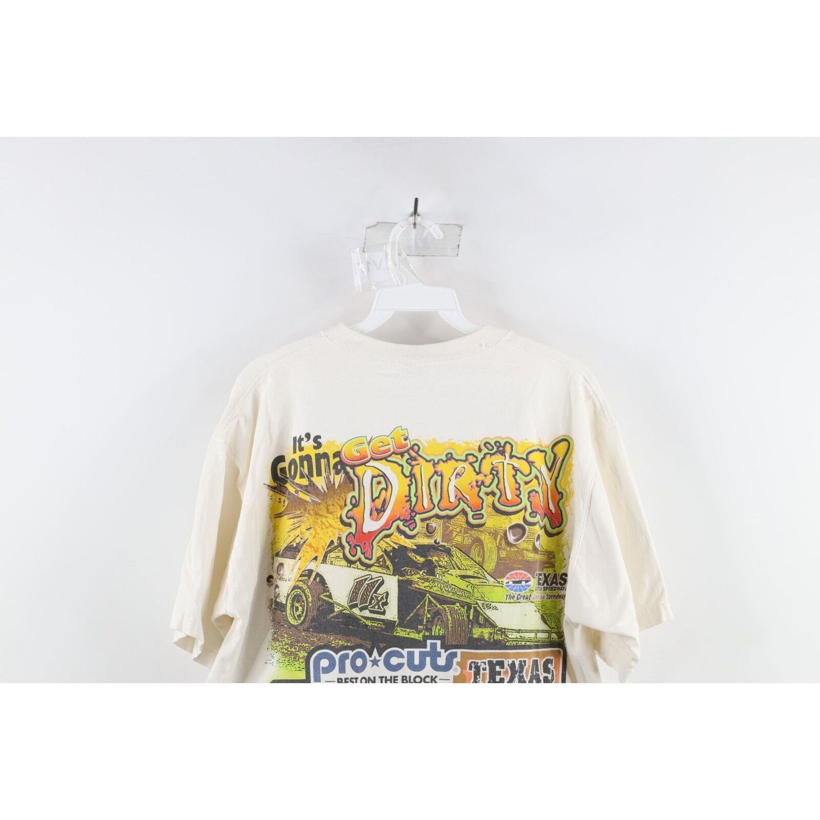 Vintage Vintage Y2K 2004 Texas Motor Speedway Dirt Racing T-Shirt Size US XL / EU 56 / 4 - 12 Thumbnail