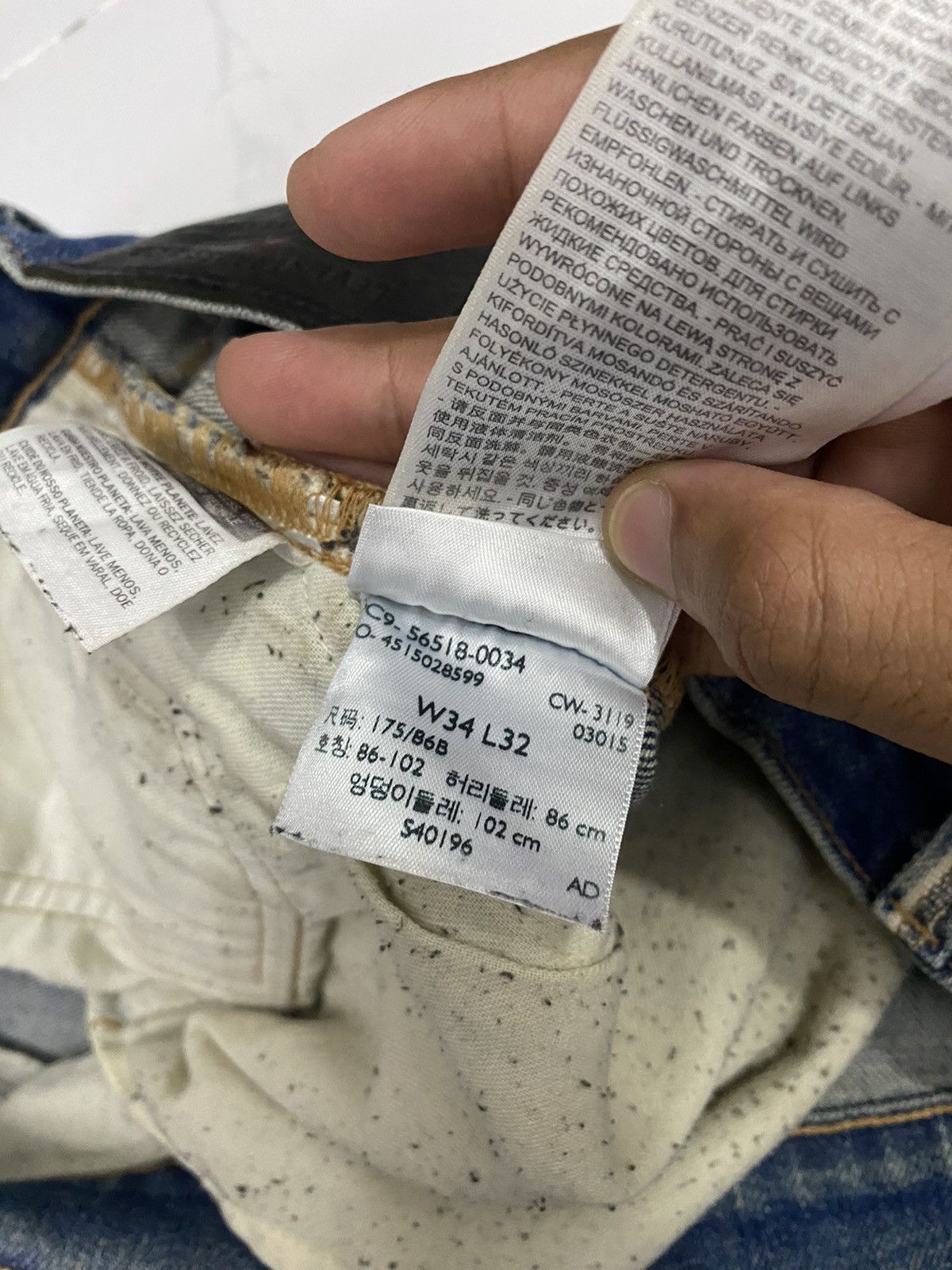 Japanese Brand × Levi's × Levi's Made & Crafted LEVIS MADE & CRAFT JAPAN MADE SELVEDGE DISTRESSED DENIM JEAN Size US 35 - 22 Thumbnail