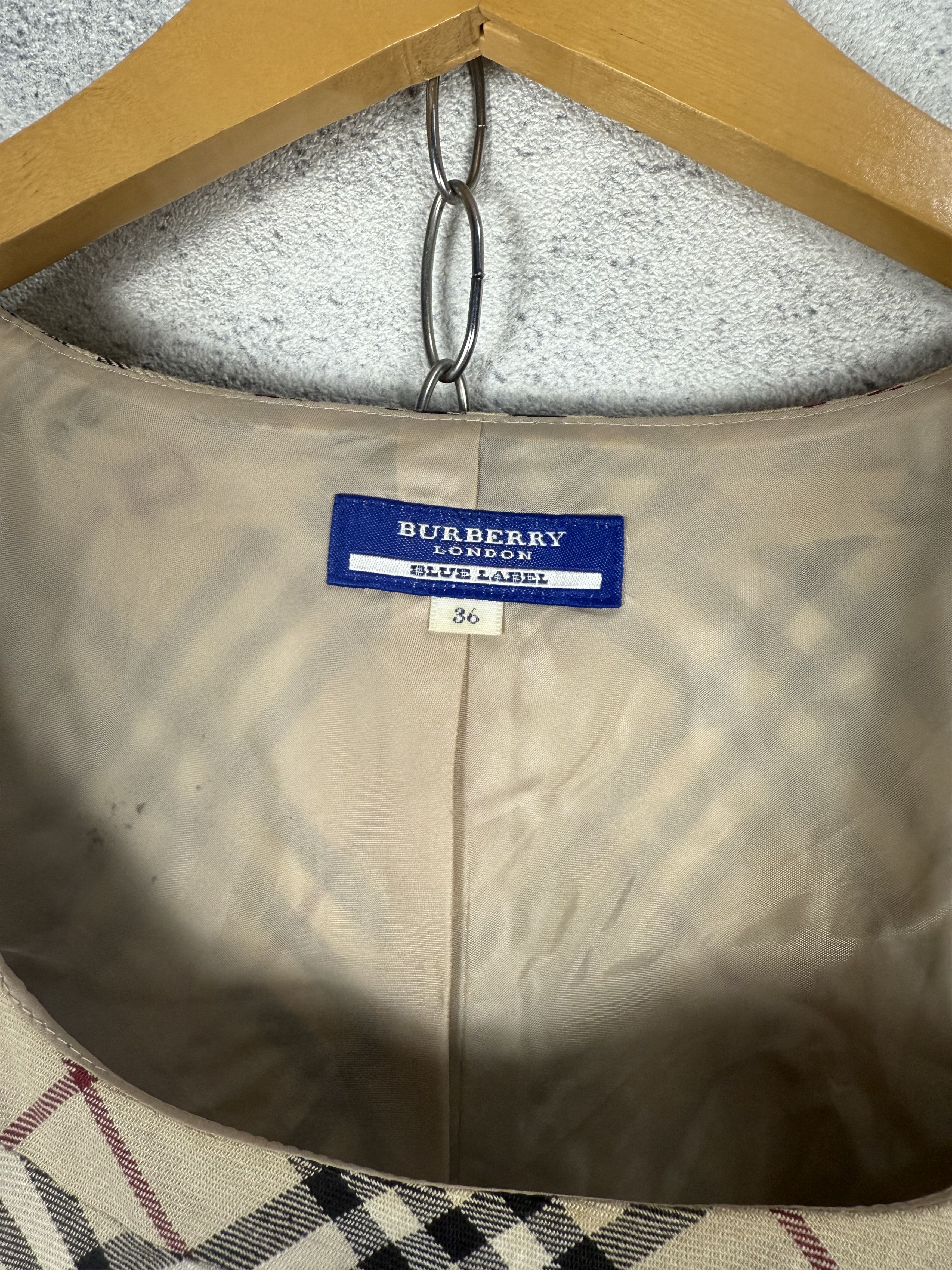 Burberry Vintage Burberry Nova Check Mini Dress Size XS / US 0-2 / IT 36-38 - 8 Thumbnail
