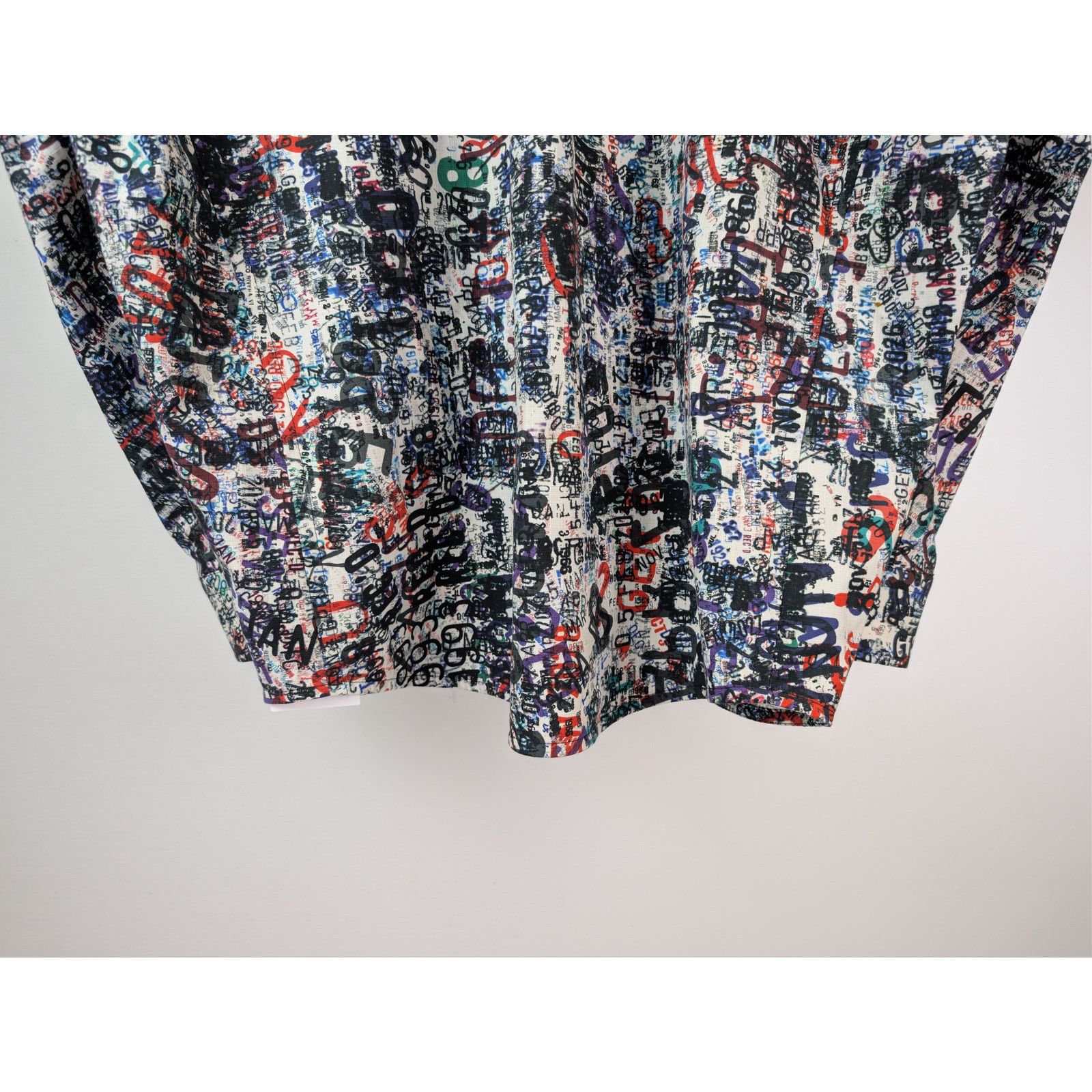 Bottega Veneta o1rshd1 Cotton Wool Date Memory Print Shirt in Chalk / Multi Size US L / EU 52-54 / 3 - 12 Thumbnail