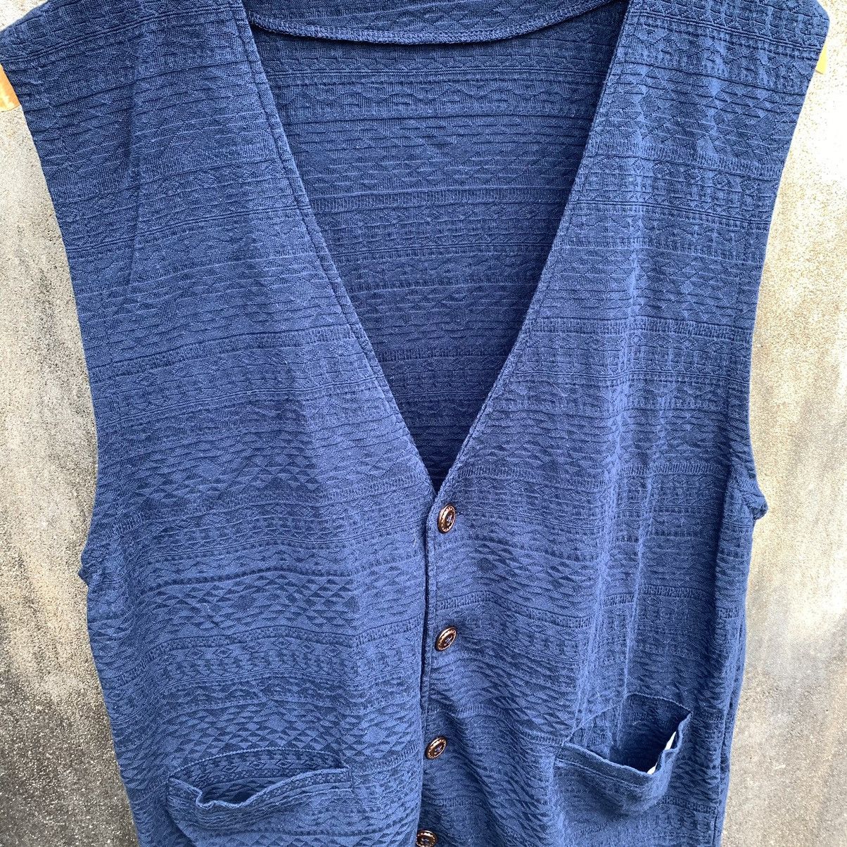 Japanese Brand BUTTONED VEST WITH POCKETS GANG BUSTER Size US M / EU 48-50 / 2 - 4 Thumbnail