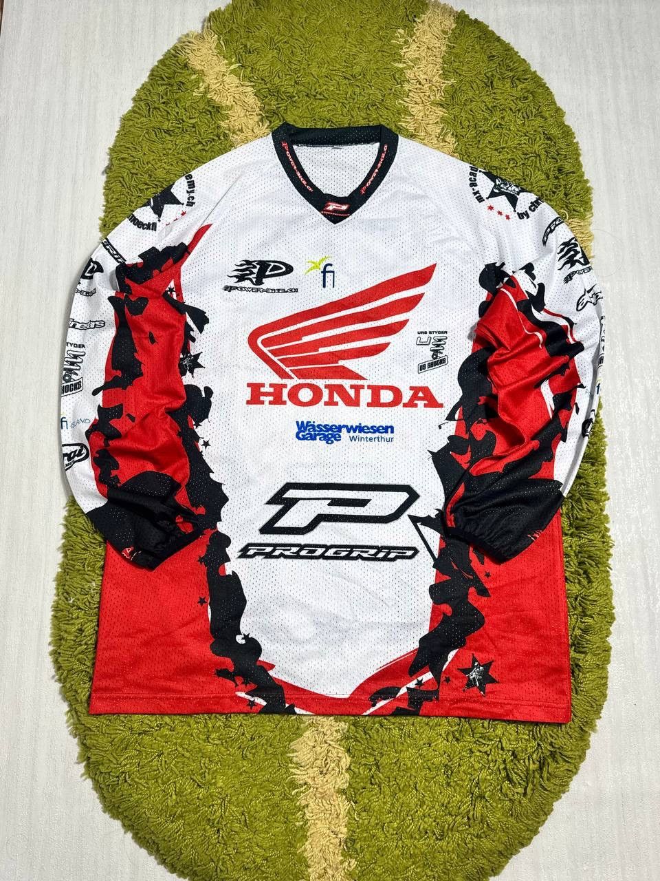 Honda Honda Racing Progrip Motocross Jersey Red White Longsleeve Size US S / EU 44-46 / 1 - 1 Thumbnail