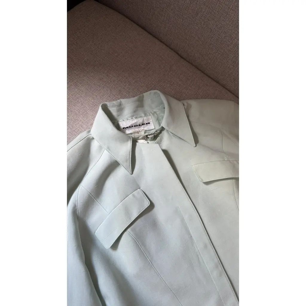 Thierry Mugler Thierry Mugler Structured Silk Jacket Size FR 40 Size M / US 6-8 / IT 42-44 - 3 Thumbnail
