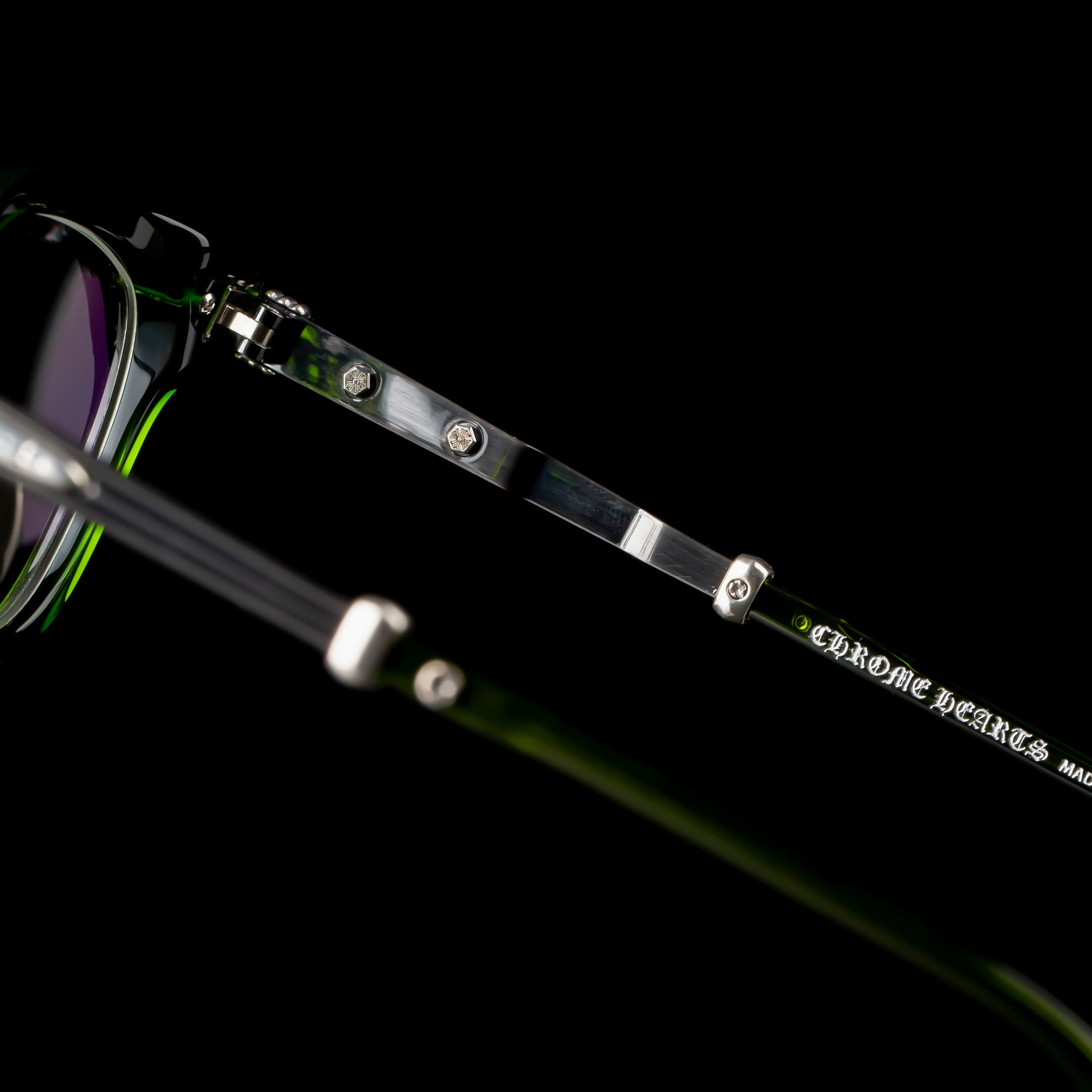 Chrome Hearts CHROME HEARTS TITANASLUVR MOSS/ PEWTER GLASSES Size ONE SIZE - 4 Thumbnail