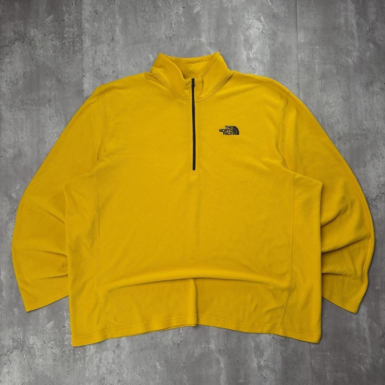 The North Face Y2K Yellow The North Face Fleece Quarter Zip Sweater Size US XXL / EU 58 / 5 - 1 Thumbnail