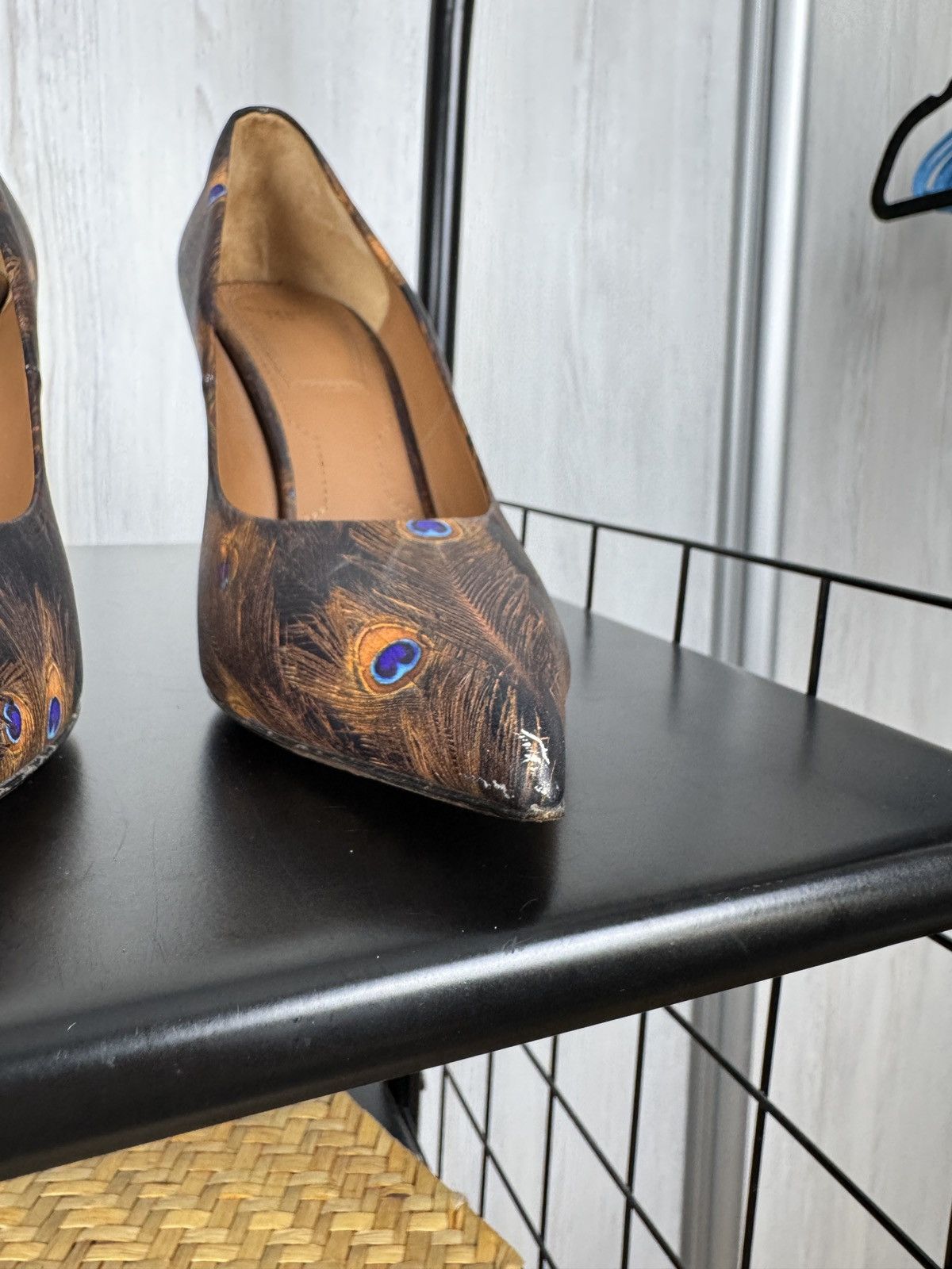 Givenchy Givenchy Paris peacock print leather stilettos heels Size US 6 / IT 36 - 5 Thumbnail