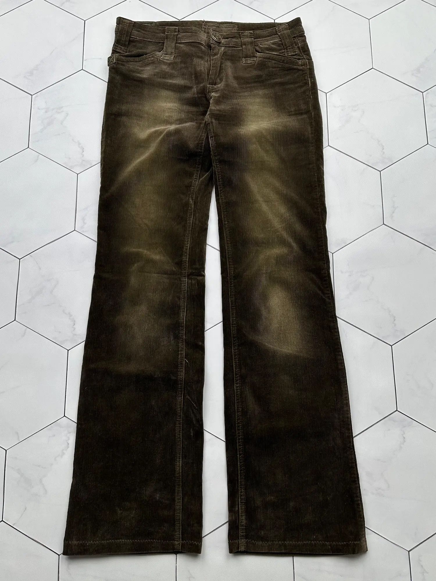 image of Avant Garde x Vintage Sun Faded Corduroy Pants in Brown, Women's (Size 27)