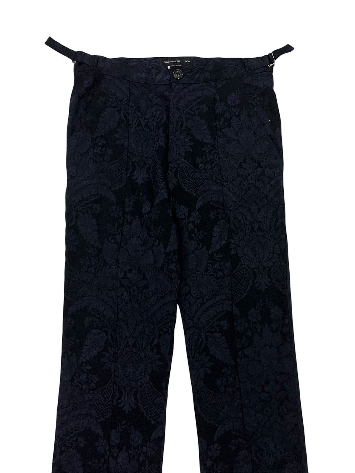 Yohji Yamamoto Yohji Yamamoto Noir Floral Jacquard Pants Size 28" / US 6 / IT 42 - 2 Thumbnail