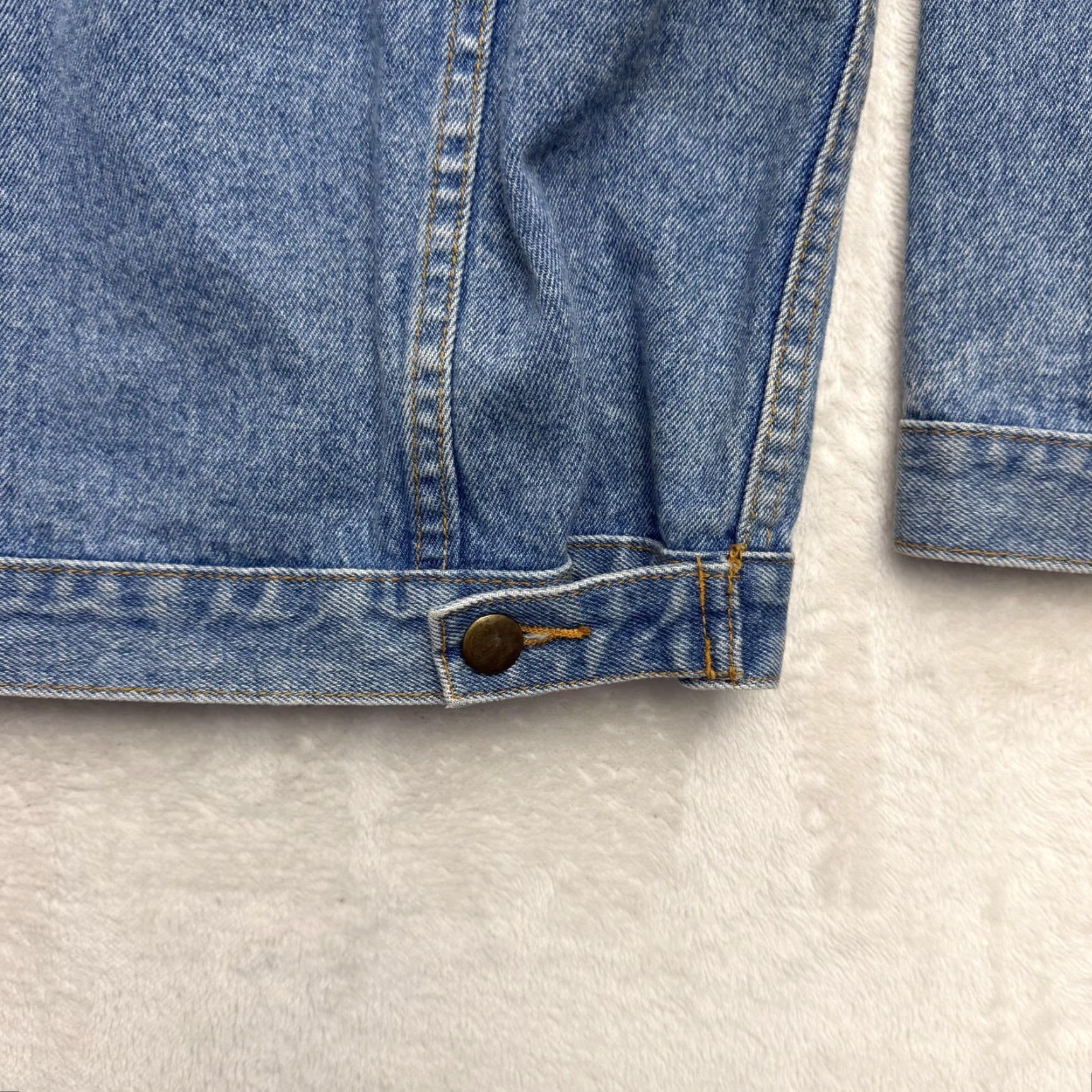 Harley Davidson VINTAGE Harley-Davidson NY Jacket Mens Large Blue Denim Cafe Embroidered 90s Size US L / EU 52-54 / 3 - 6 Thumbnail