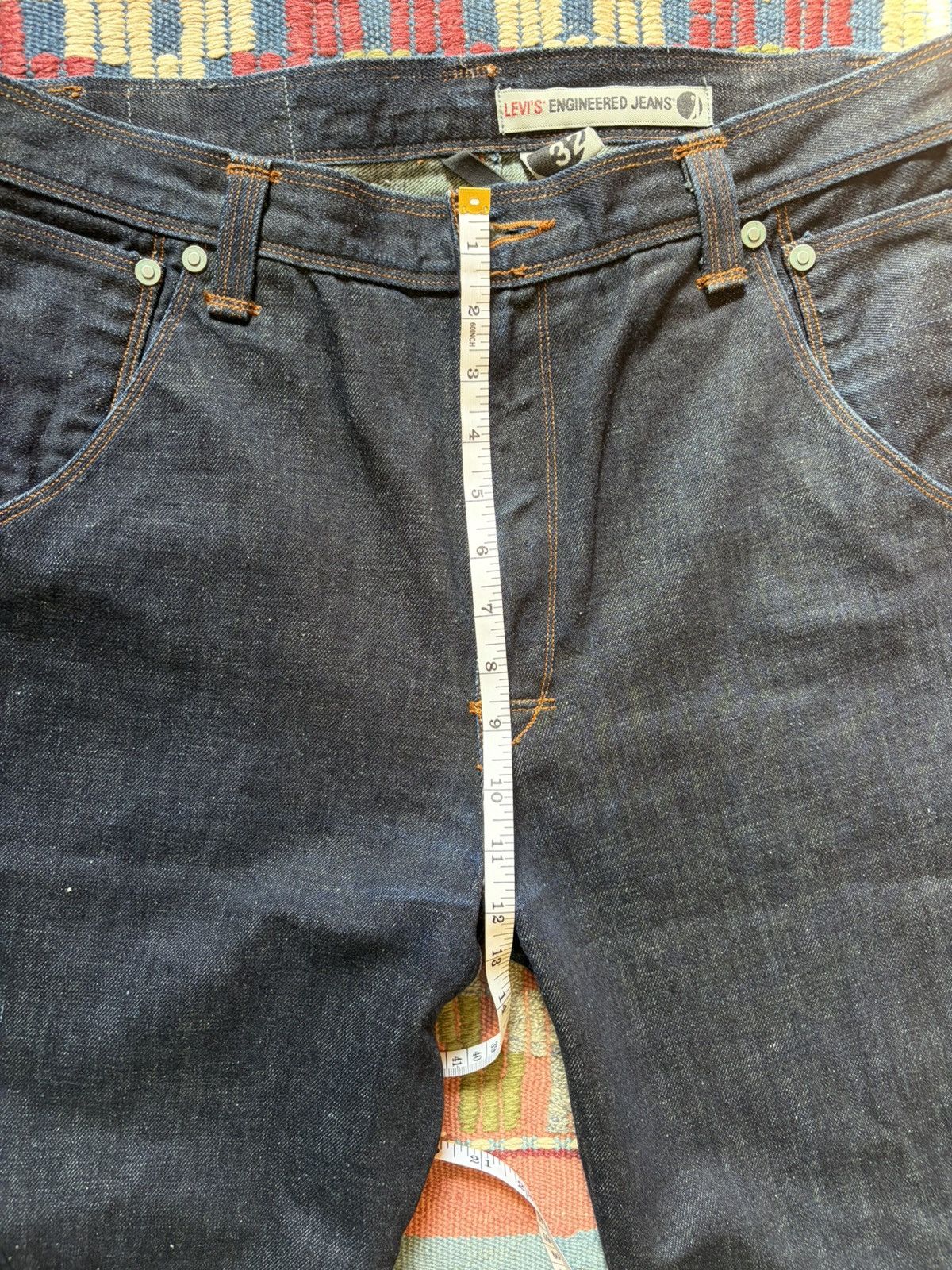 Levi's Vintage Clothing Y2K Levis Engineered Raw Selvedge Size US 34 / EU 50 - 7 Thumbnail