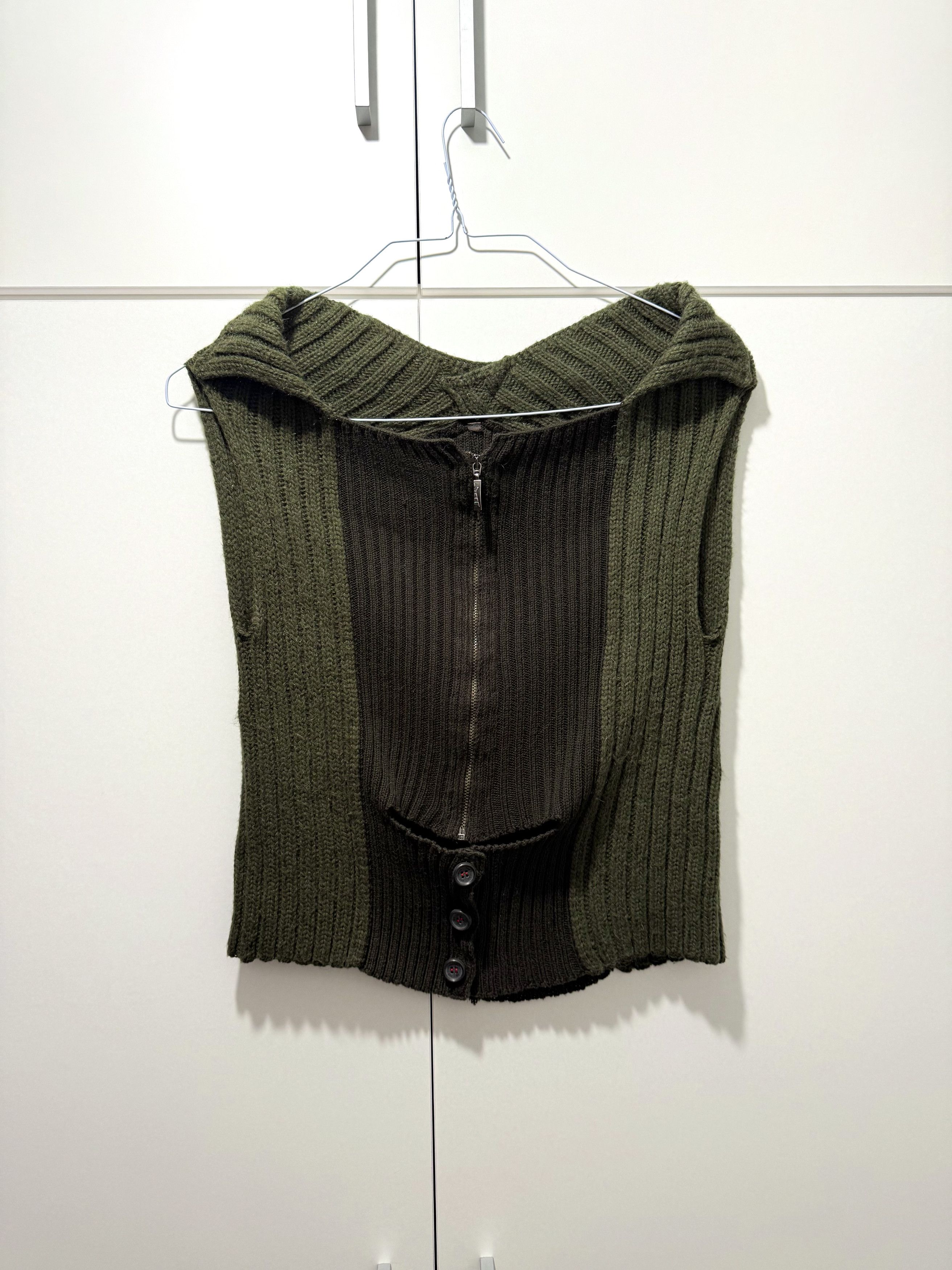 Cop Copine Vintage Cop Copine Knit Sleveless Zip Top Gilet (S-M) Size S / US 4 / IT 40 - 1 Thumbnail