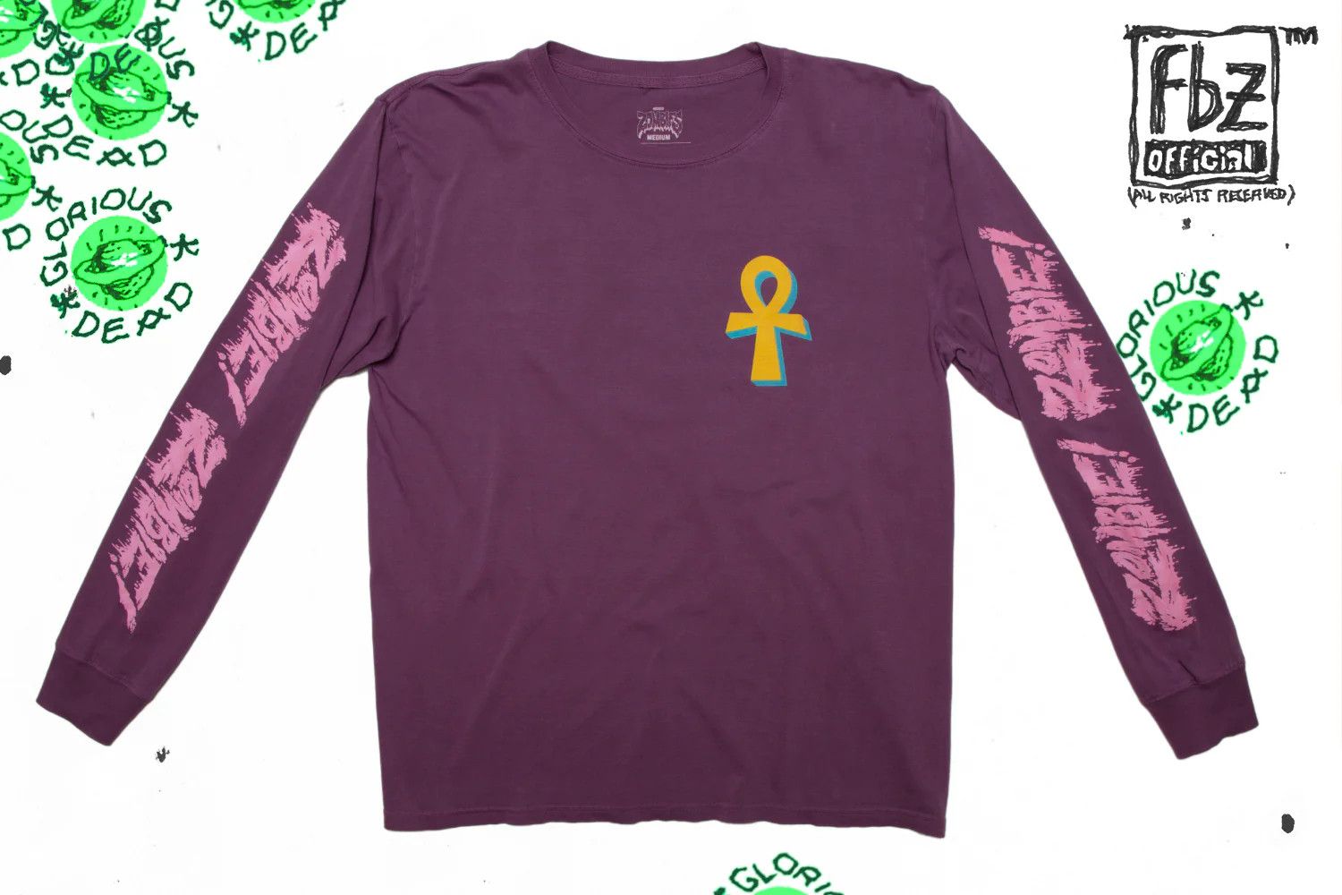 Flatbush Zombies ANKH + VIH LS Size US L / EU 52-54 / 3 - 2 Thumbnail