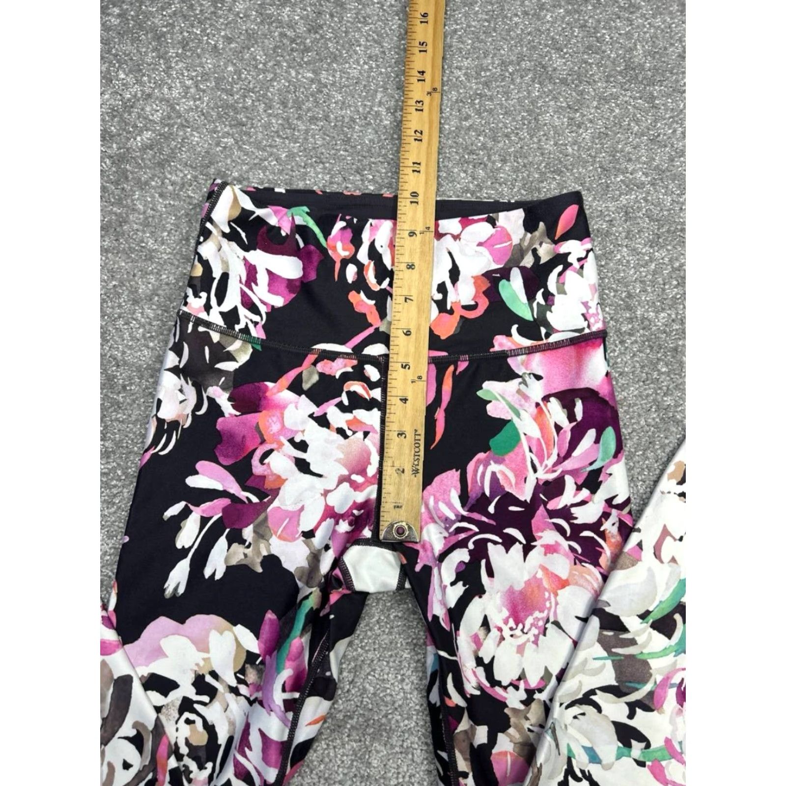 Athleta Athleta Elation Blossom Leggings Womens XS Multicolor Floral Skinny Leg Mid Rise Size 26" / US 2 / IT 38 - 5 Thumbnail