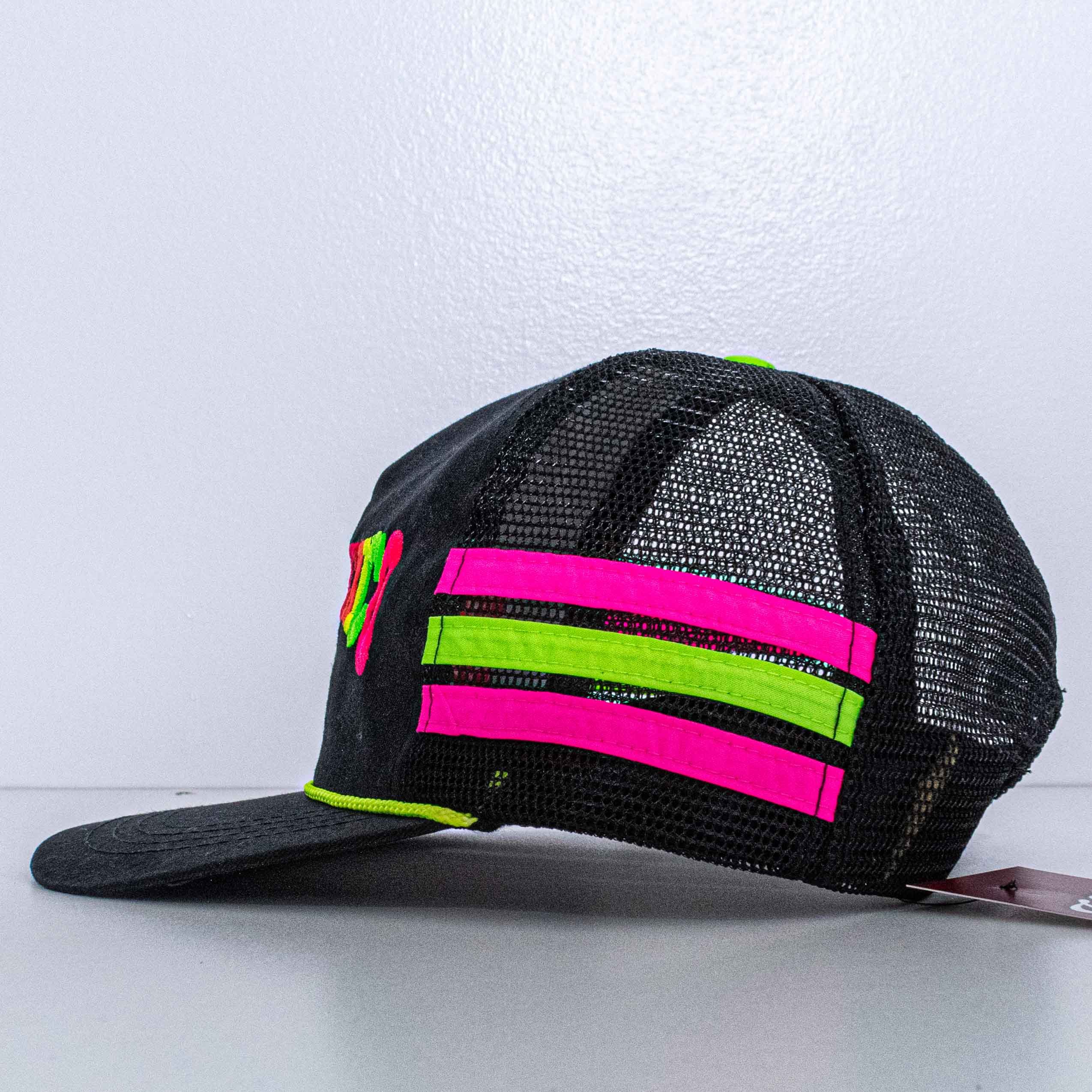 Vintage Three Stripe Mesh Trucker Hat Snapback New Mexico VTG Size ONE SIZE - 3 Thumbnail