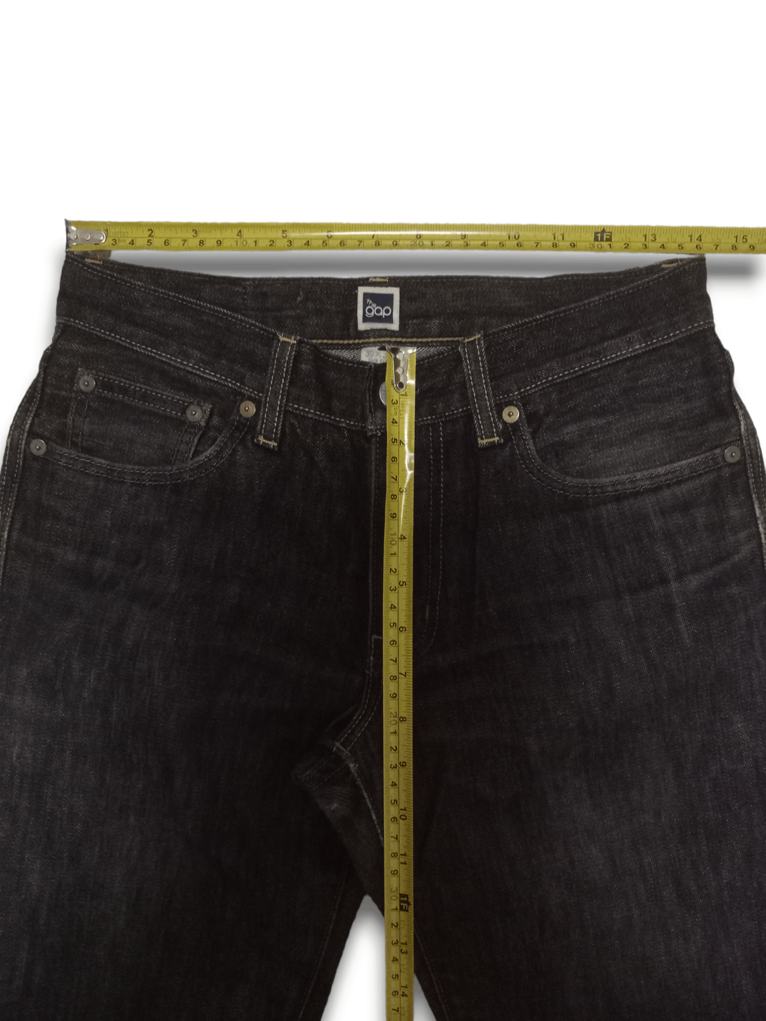 Gap Vintage Gap White Oak Cone Distressed Style Black Jeans Size US 28 / EU 44 - 10 Thumbnail