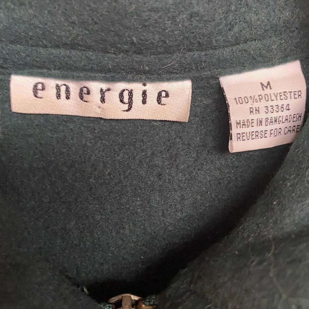 Energie Energie Vintage Heavyweight Collared Zip Shirt – Size M – Da Size M / US 6-8 / IT 42-44 - 4 Thumbnail