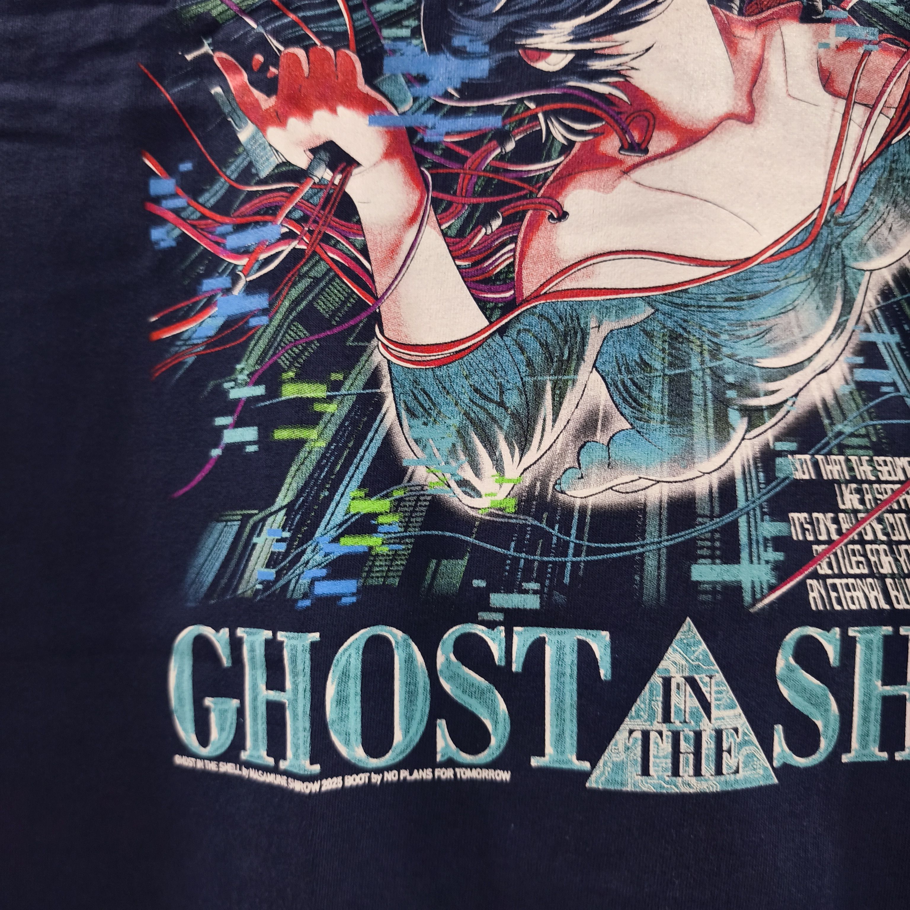 Anime Ghost In The Shell 1995 Navy T-shirt Size US XL / EU 56 / 4 - 6 Thumbnail