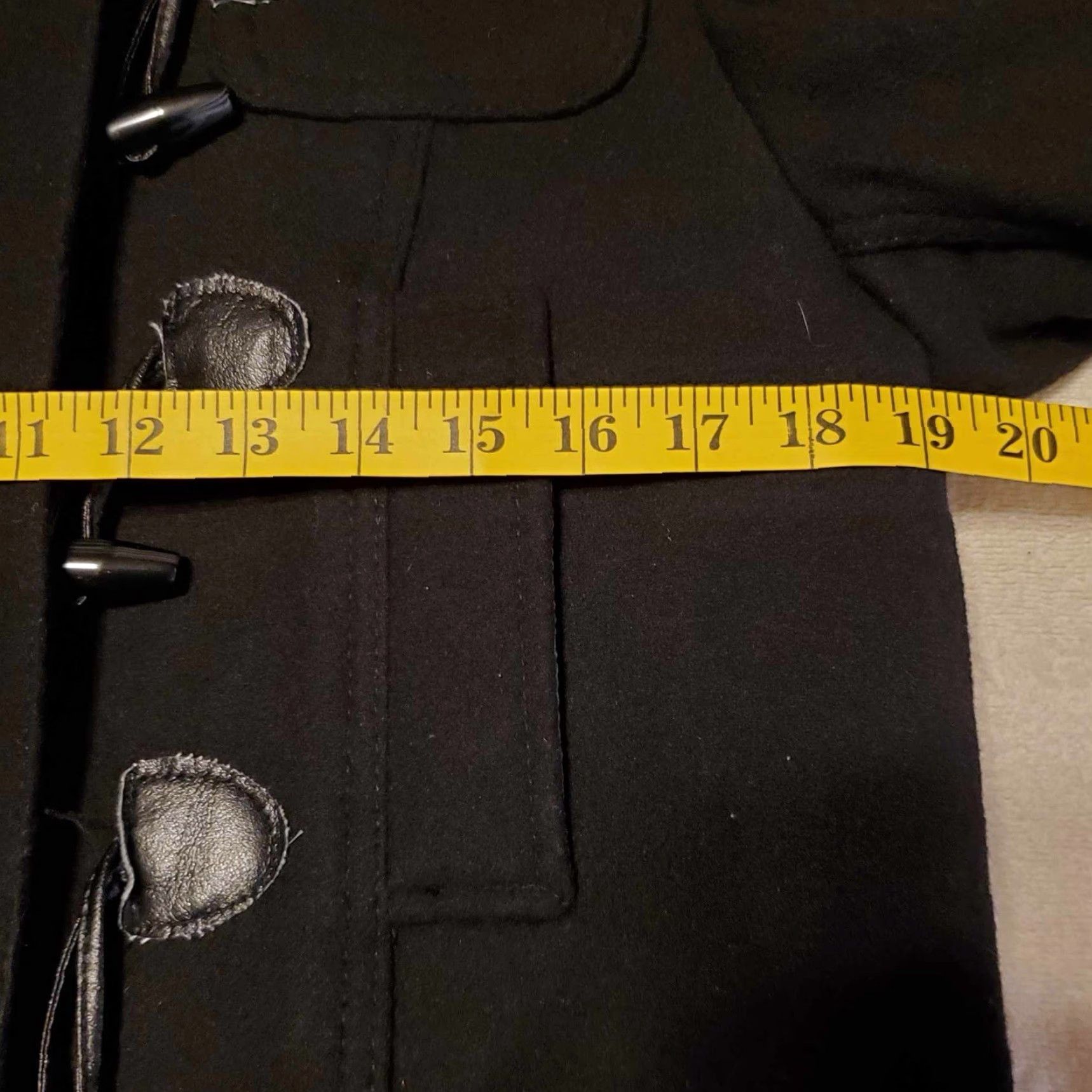 Vintage VINTAGE Aéropostale Jacket Womens Hooded Toggle Clasp Size Large L Black Wool 43% Pea Coat 90s Mens Womens Girls? Size L / US 10 / IT 46 - 6 Thumbnail