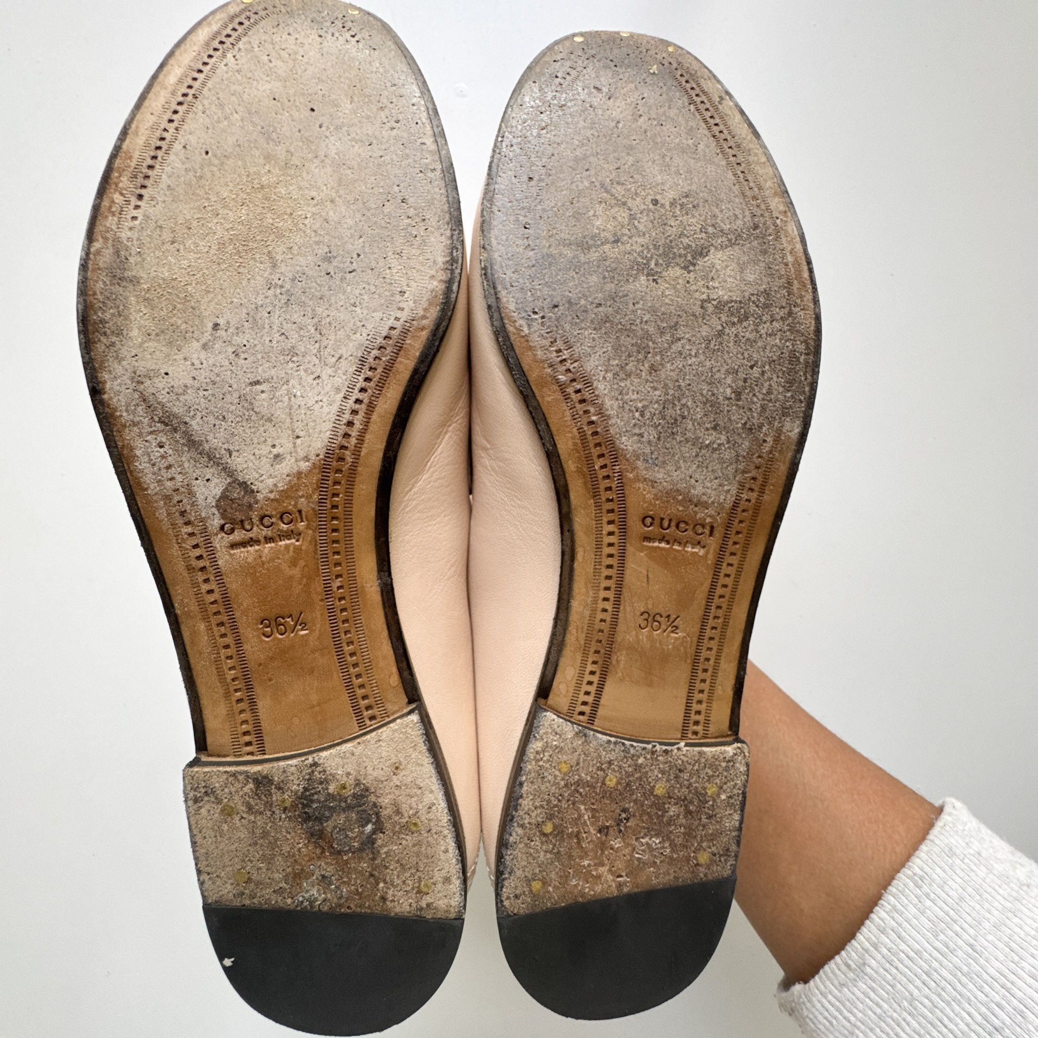 Gucci Gucci brixton horsebit & web convertible loafer in skin rose Size US 6.5 / IT 36.5 - 13 Thumbnail