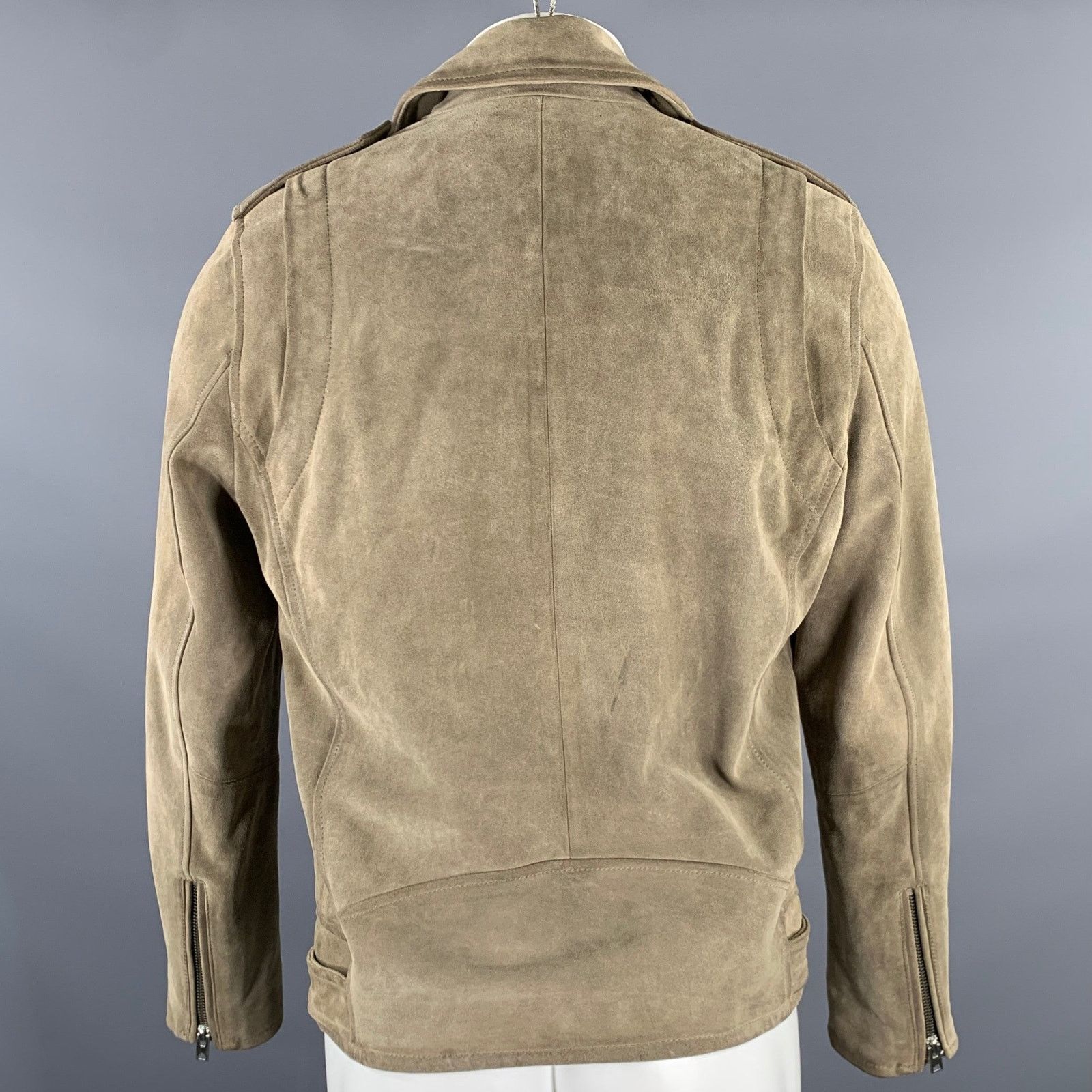 Iro IRO Size M Beige Leather Motorcycle Jacket Size US M / EU 48-50 / 2 - 4 Thumbnail
