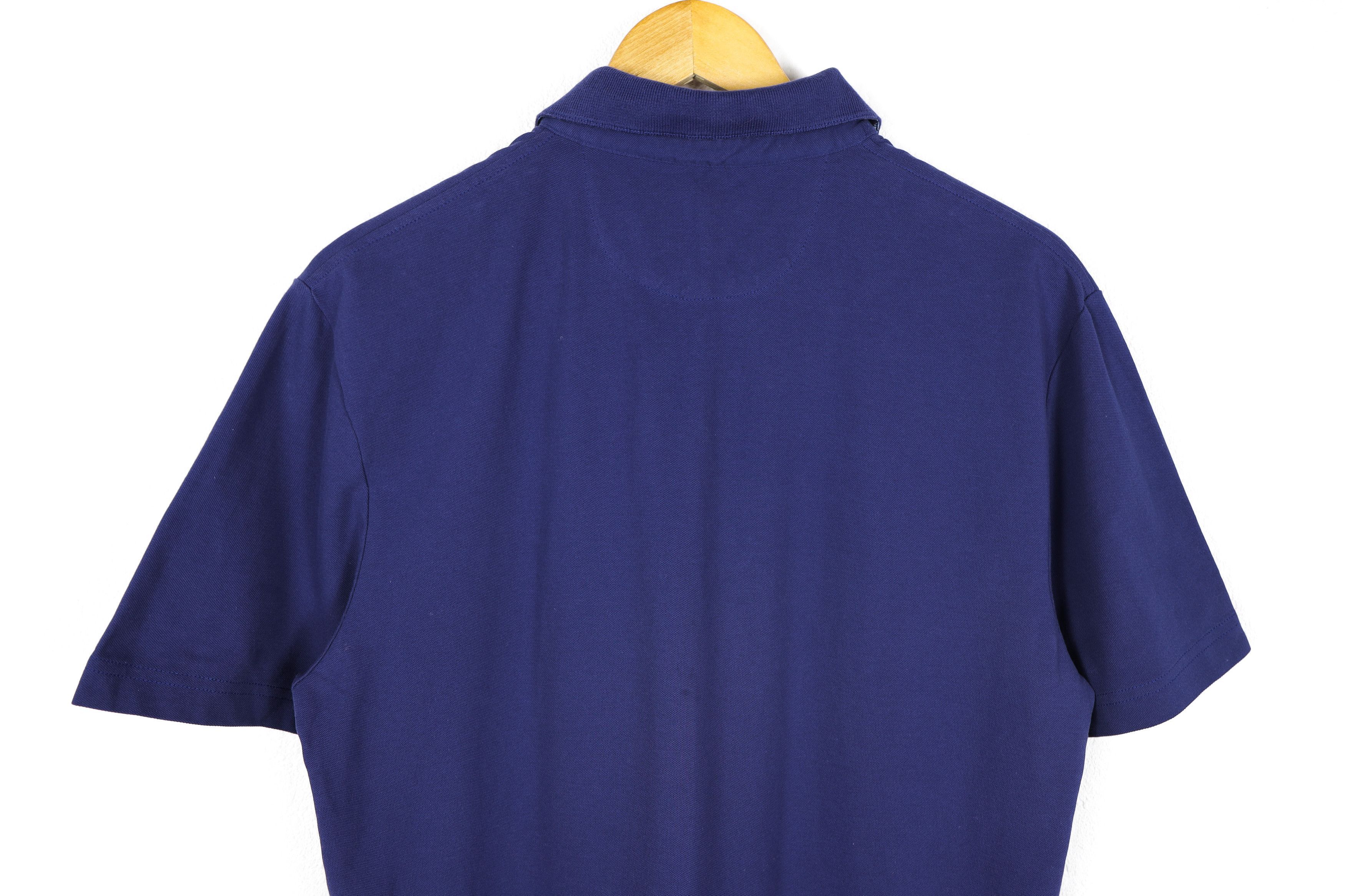 Hackett Hackett London Logo Blue Slim Fit Polo Shirt Size L Size US L / EU 52-54 / 3 - 7 Thumbnail