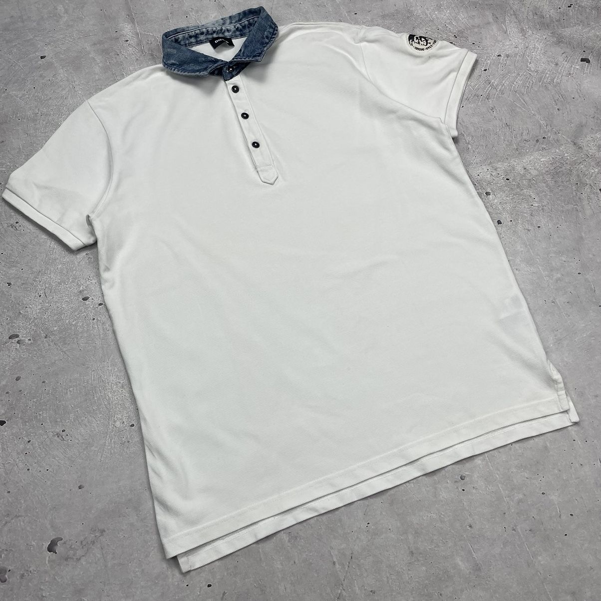 Diesel Diesel polo T-shirt denim collar sz XL y2k Size US XL / EU 56 / 4 - 2 Thumbnail