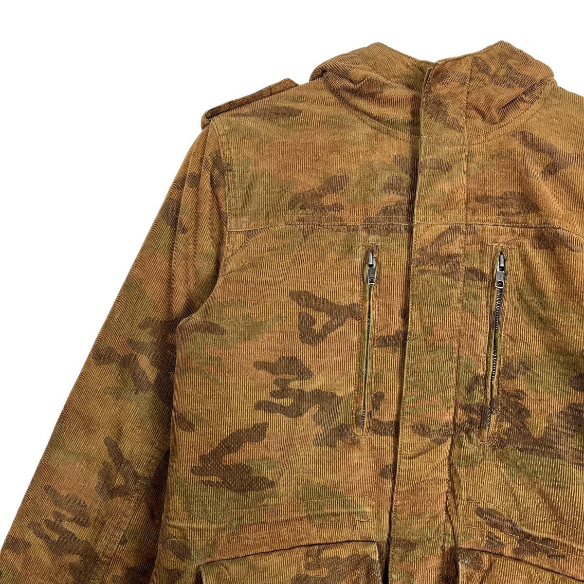 GOODENOUGH 🔥 NO CONCEPT BUT GOOD SENSE WOODLAND CAMO CORDUROY JACKET Size US M / EU 48-50 / 2 - 7 Thumbnail