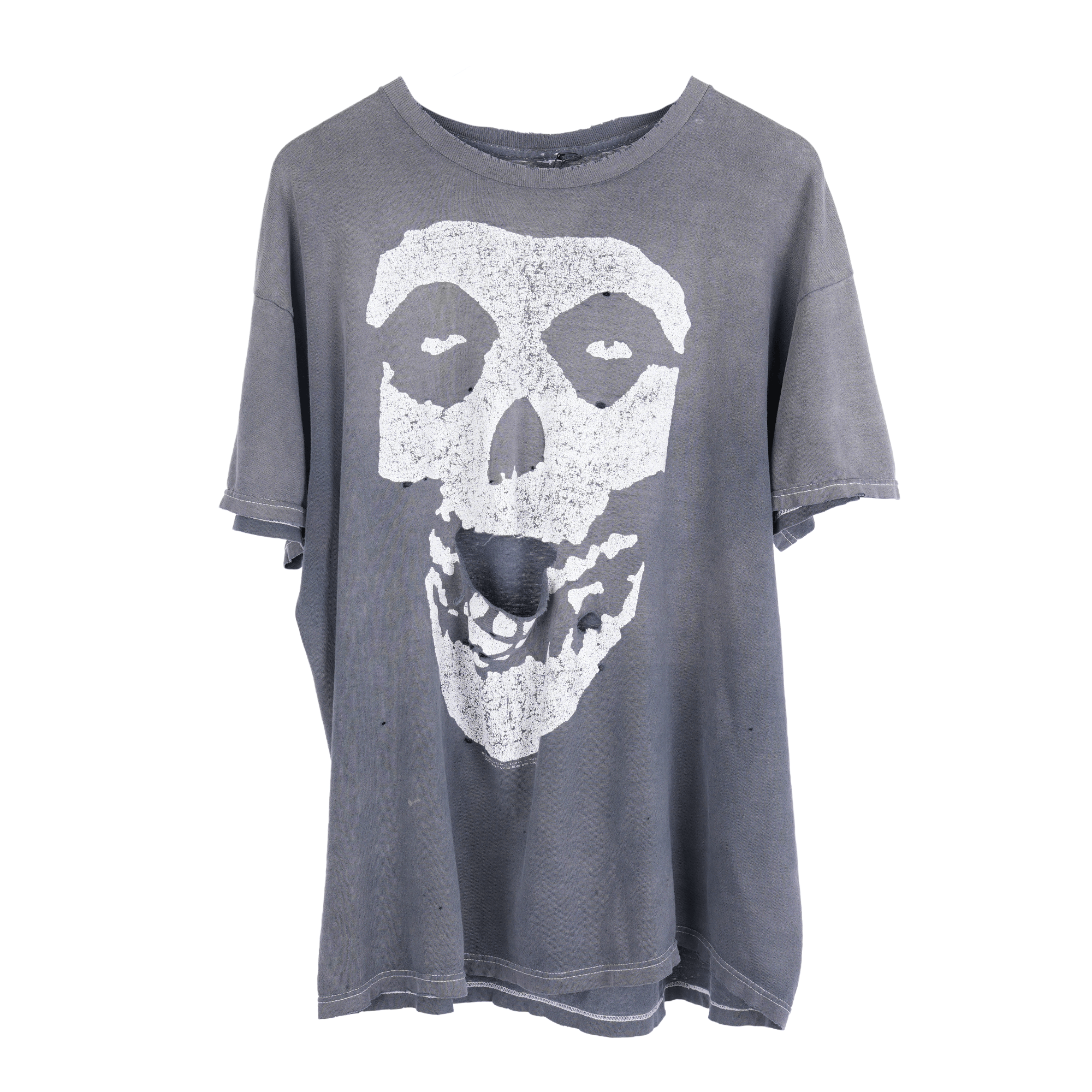 Vintage VINTAGE MISFITS THRASHED SKULL TEE Size US L / EU 52-54 / 3 - 1 Thumbnail