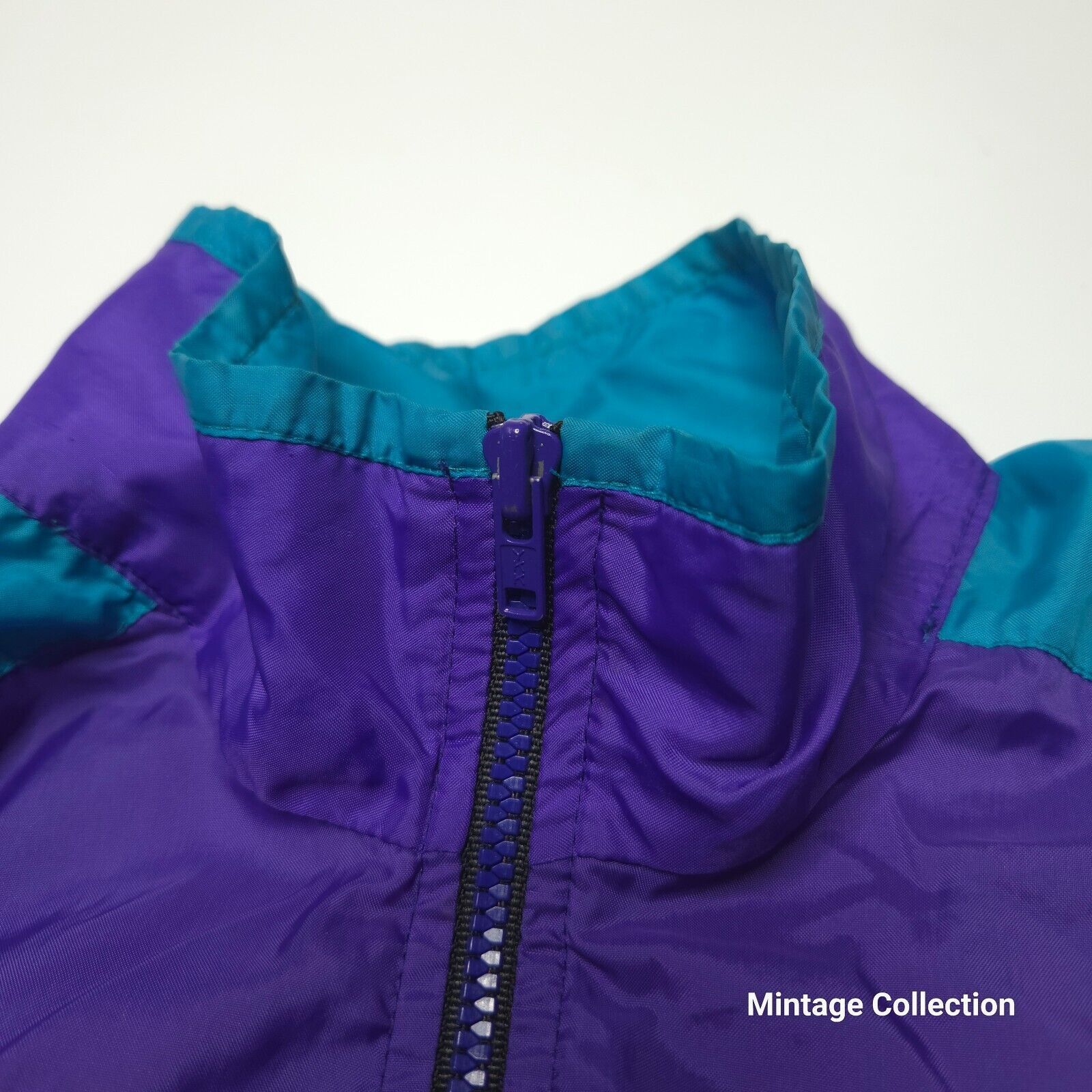 Nike VINTAGE NIKE GRAY TAG PURPLE TEAL 1/2 ZIP NYLON WINDBREAKER Size US S / EU 44-46 / 1 - 5 Thumbnail