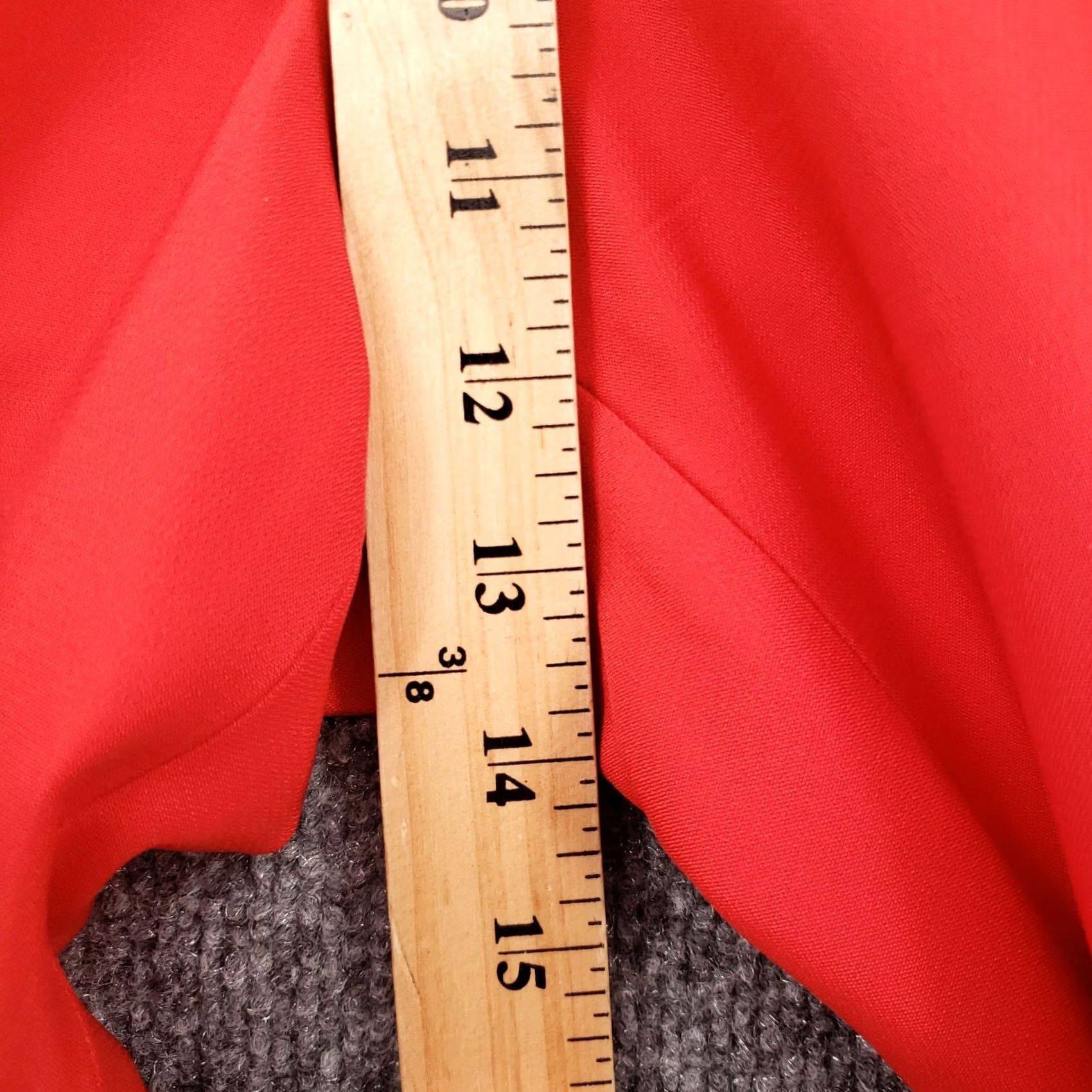 Ellen Tracy Ellen Tracy Dress Pants Womens Size 10 Red High Rise Flat Front Straight Size 32" / US 10 / IT 46 - 5 Thumbnail