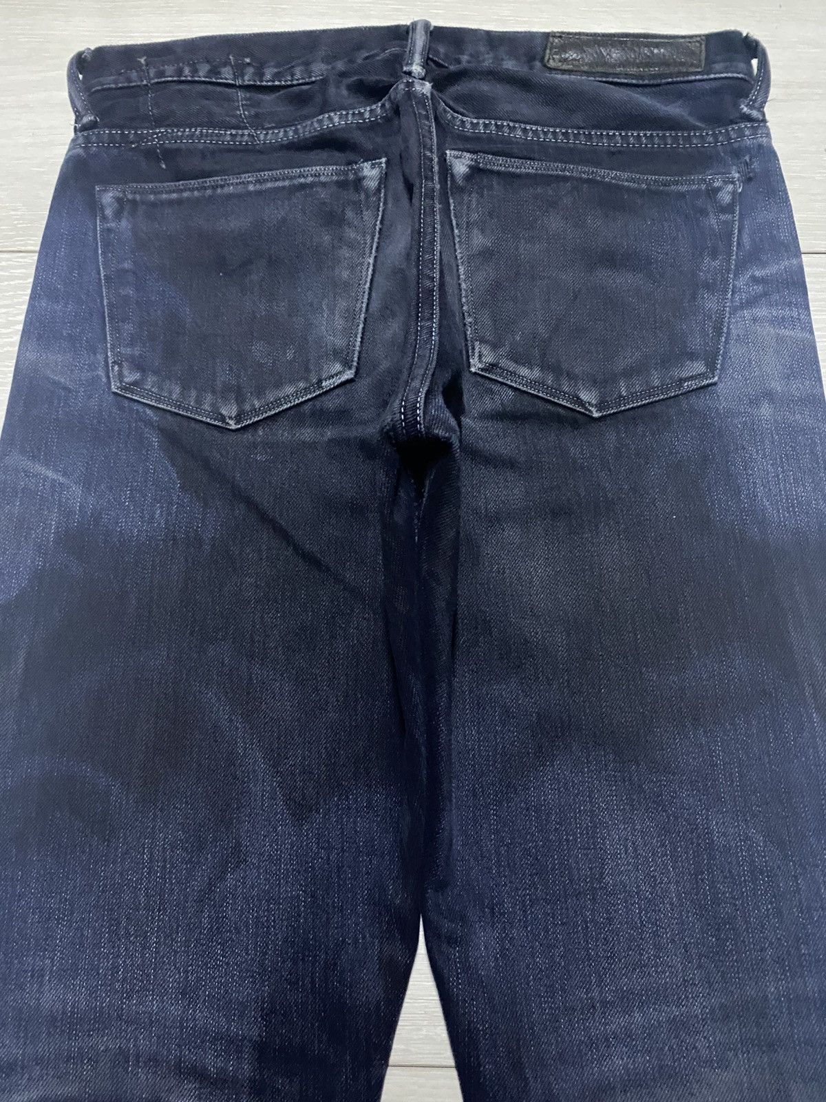 KURO Vintage Kuro Sewing Wash Black Selvedge Skinny Jeans Size US 30 / EU 46 - 4 Thumbnail
