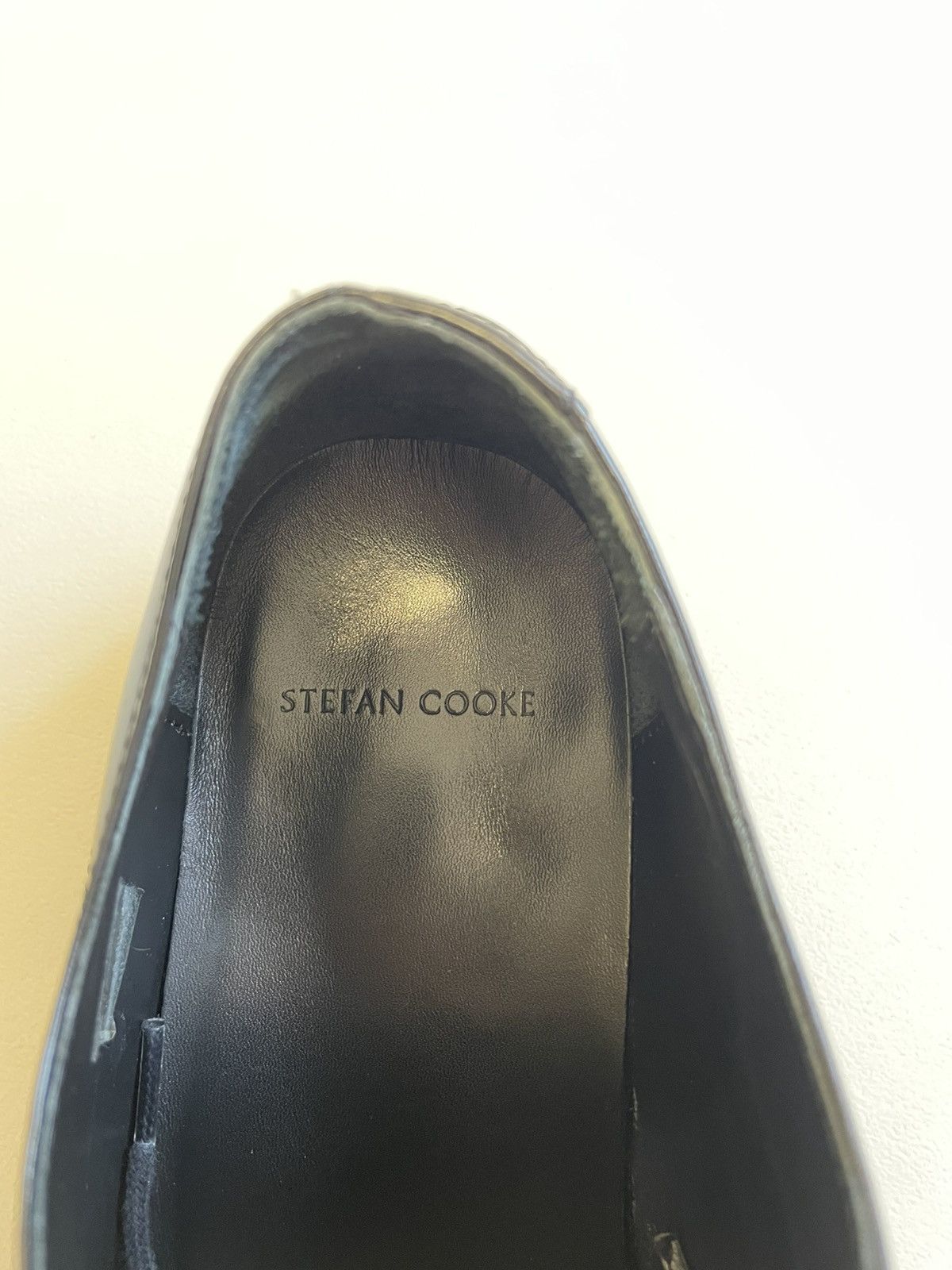 Stefan Cooke ‘Pegasus Patch’ Square Toe Leather Derby Shoes Size US 12 / EU 45 - 13 Thumbnail