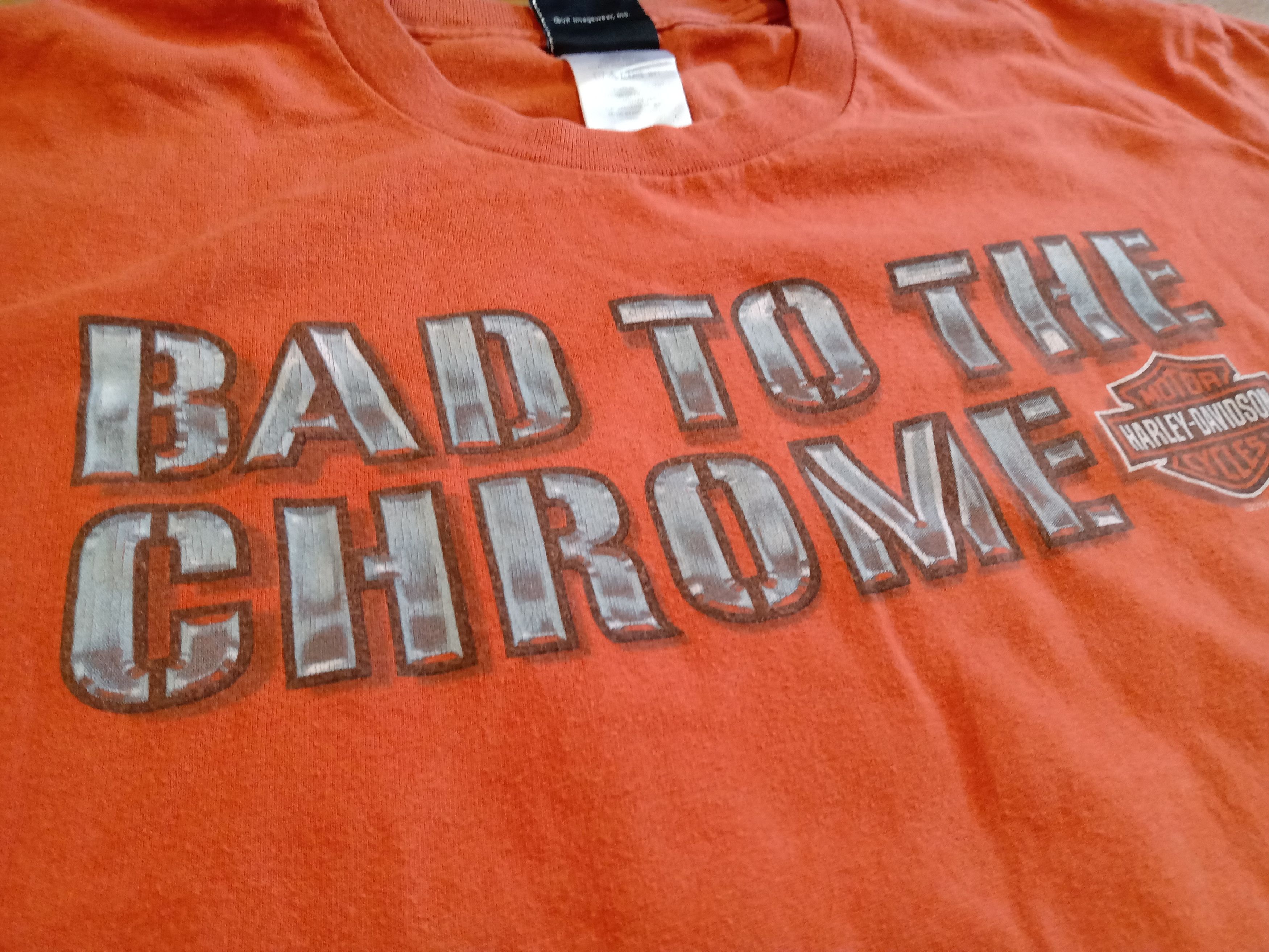 Harley Davidson Harley Davidson Bad to the Chrome Moto Shirt Bremen Germany Size US XL / EU 56 / 4 - 11 Thumbnail