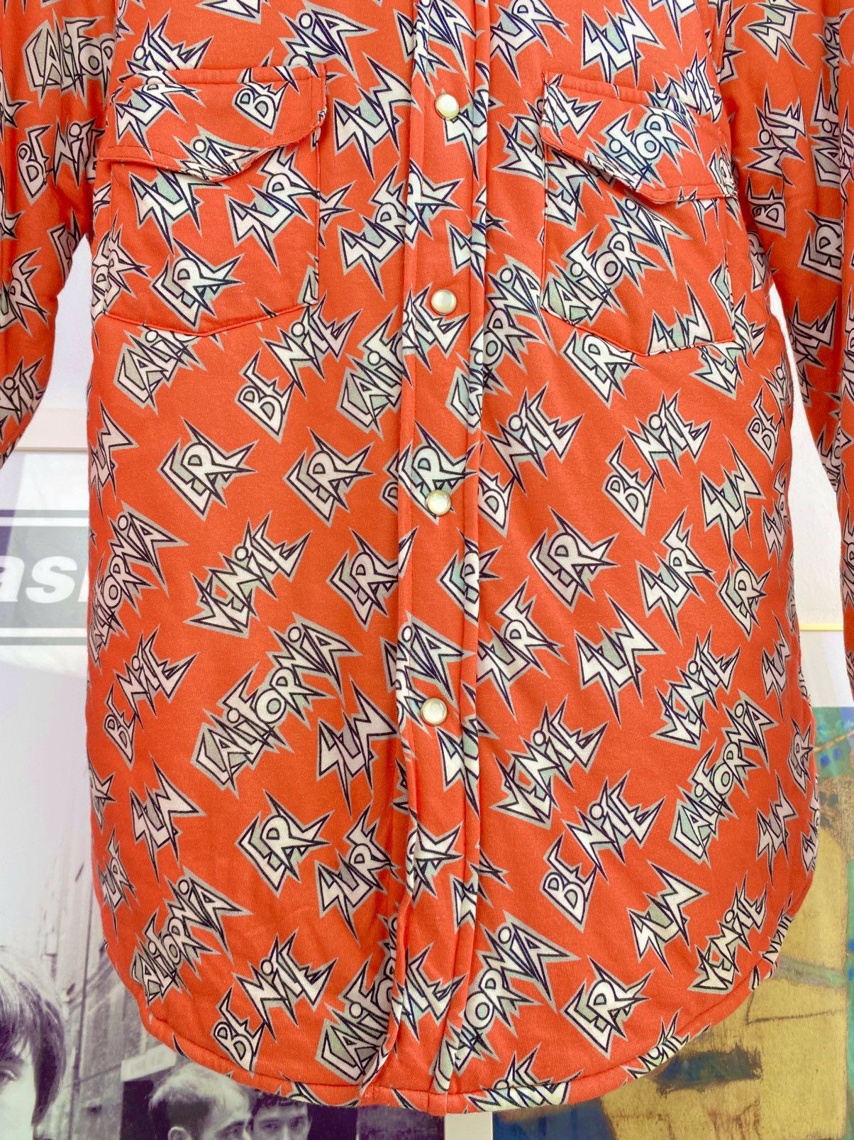 ERL ERL “Be Nice” Orange Cotton Over Shirt Size US L / EU 52-54 / 3 - 5 Thumbnail