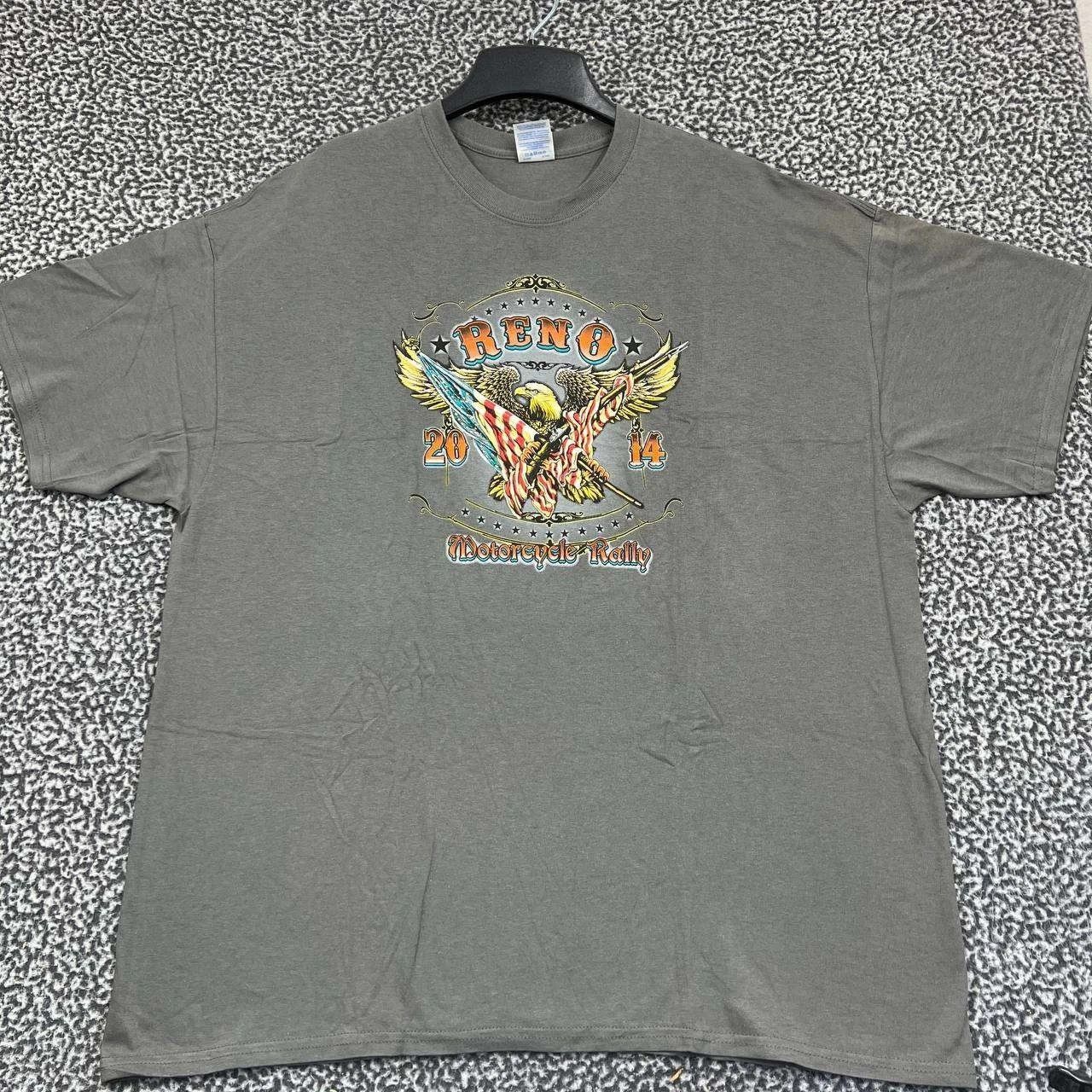 Gildan Vintage Reno Motorcycle Rally Shirt Men 2XL Short Sleeve New Size US XXL / EU 58 / 5 - 2 Thumbnail