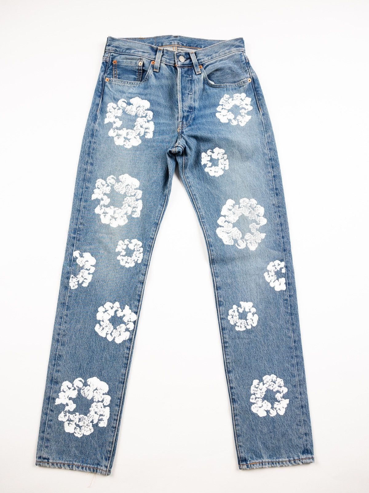 Levi's Denim Tears Levi's Cotton Wreath Light Blue Jeans | Grailed