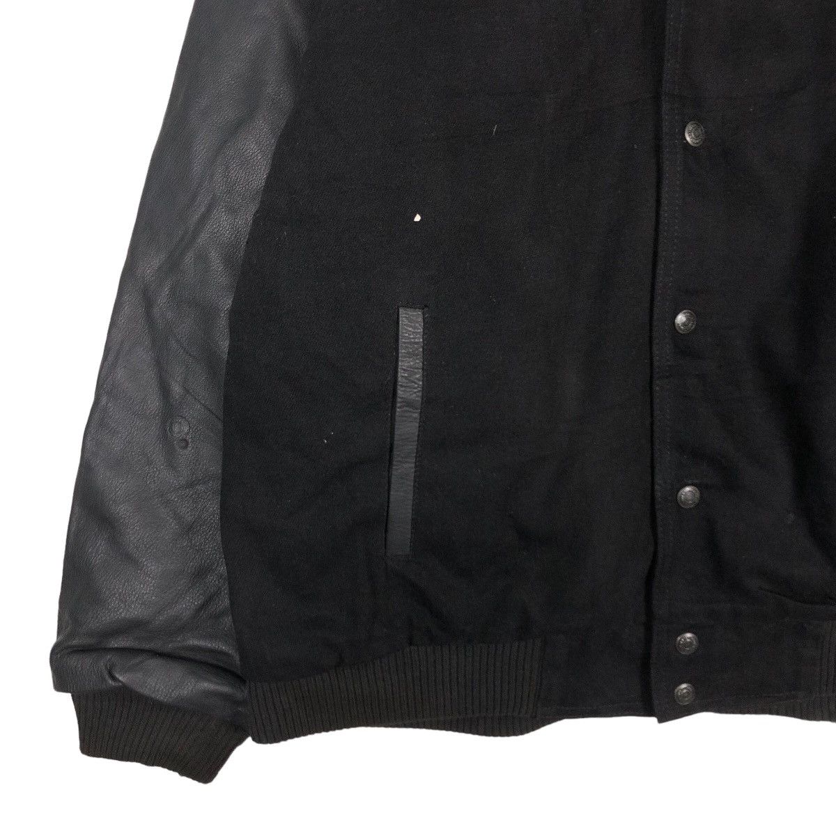 Japanese Brand 🔥Vintage Bomber Leather Jacket Fly Worker Bosch Big Logo Size US M / EU 48-50 / 2 - 4 Thumbnail