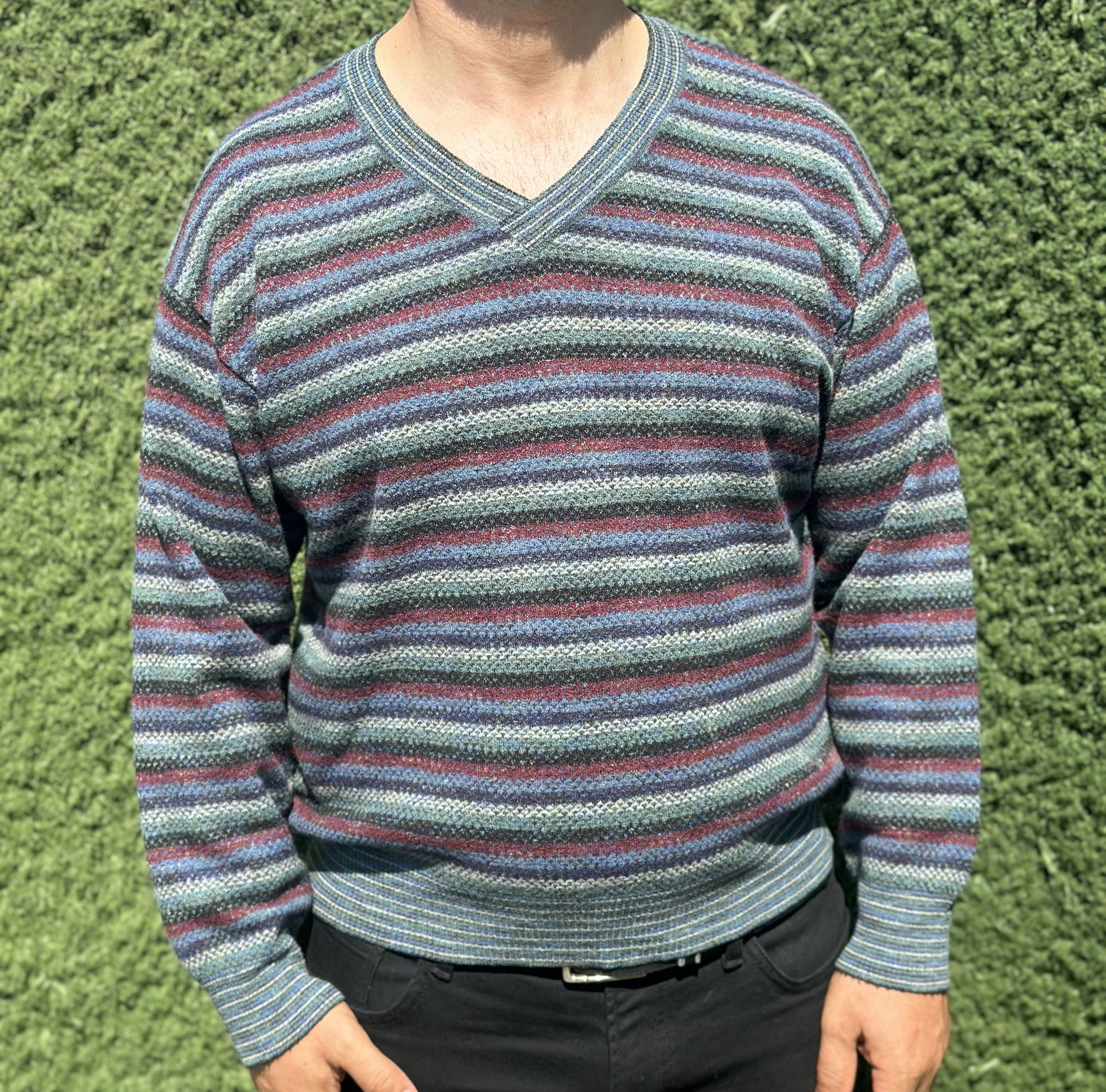 Missoni Missoni Sport Rainbow 3D Striped Pullover Cosby Size 54 L Size US L / EU 52-54 / 3 - 7 Thumbnail