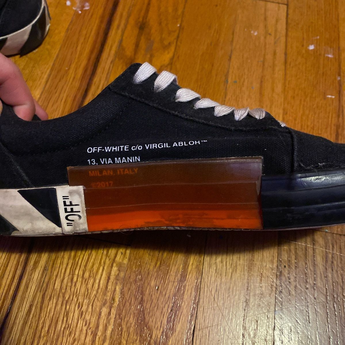 Off-White Mens Off-White Vulc Low “Black” Size 10 Size US 10 / EU 43 - 6 Thumbnail
