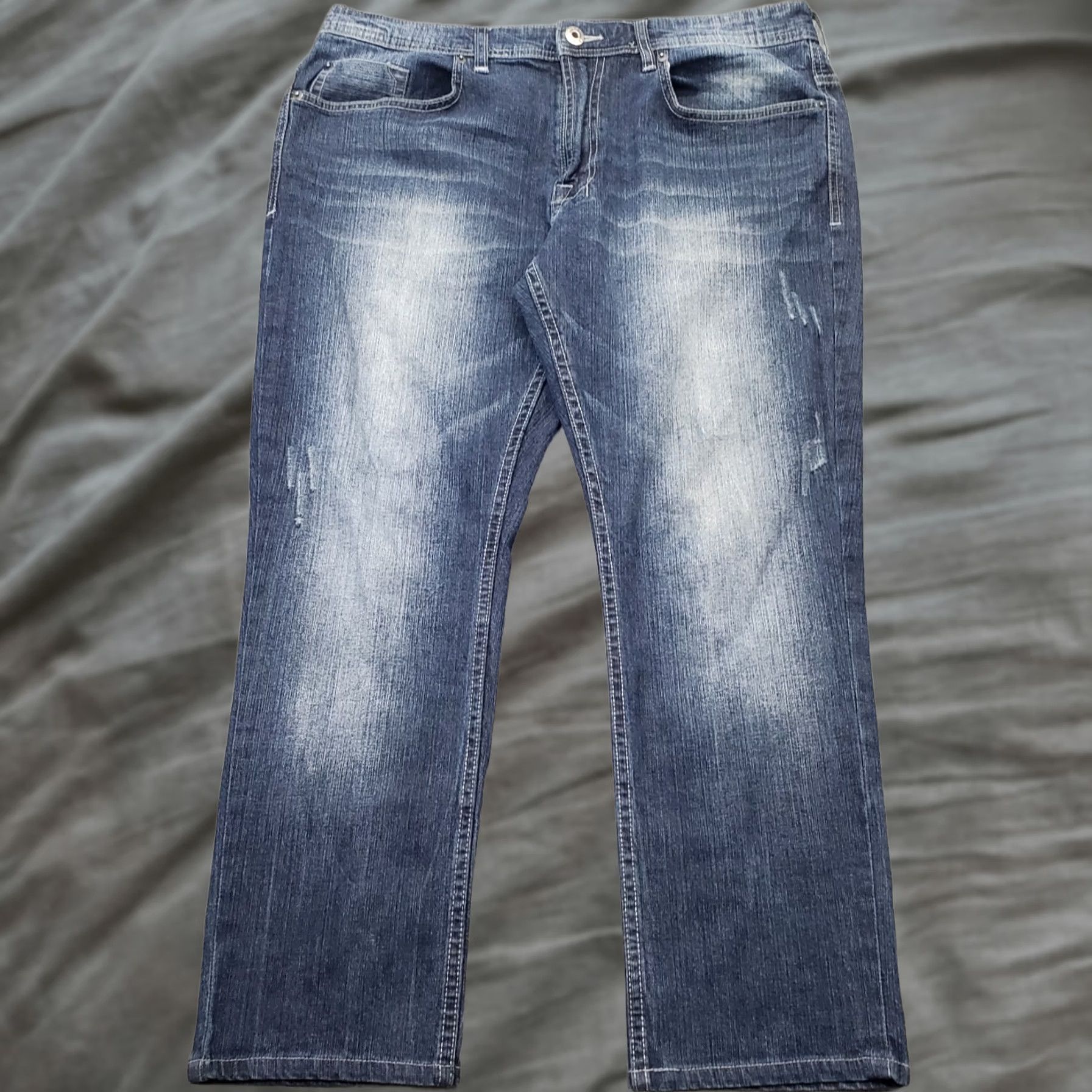 Buffalo David Bitton Buffalo David Bitton Jeans Mens 36 Blue Denim Faded Streetwear Straight Leg Mens Size 36 Blue Denim Straight Leg Jeans Size US 36 / EU 52 - 1 Thumbnail