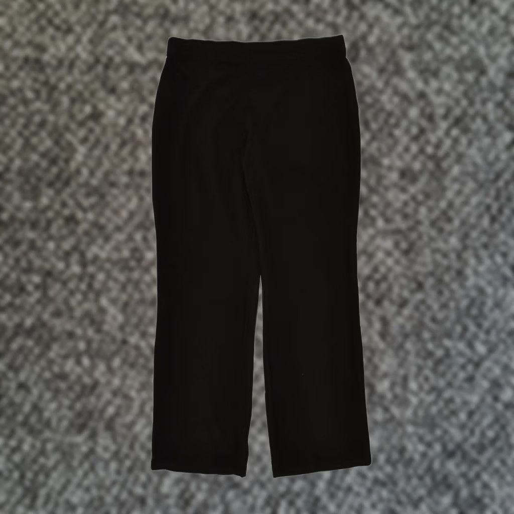 Vintage L.L.BEAN Womens Tall Bootcut Casual Trousers Medium Black Cotton W33 L32 Size 32" / US 10 / IT 46 - 1 Thumbnail
