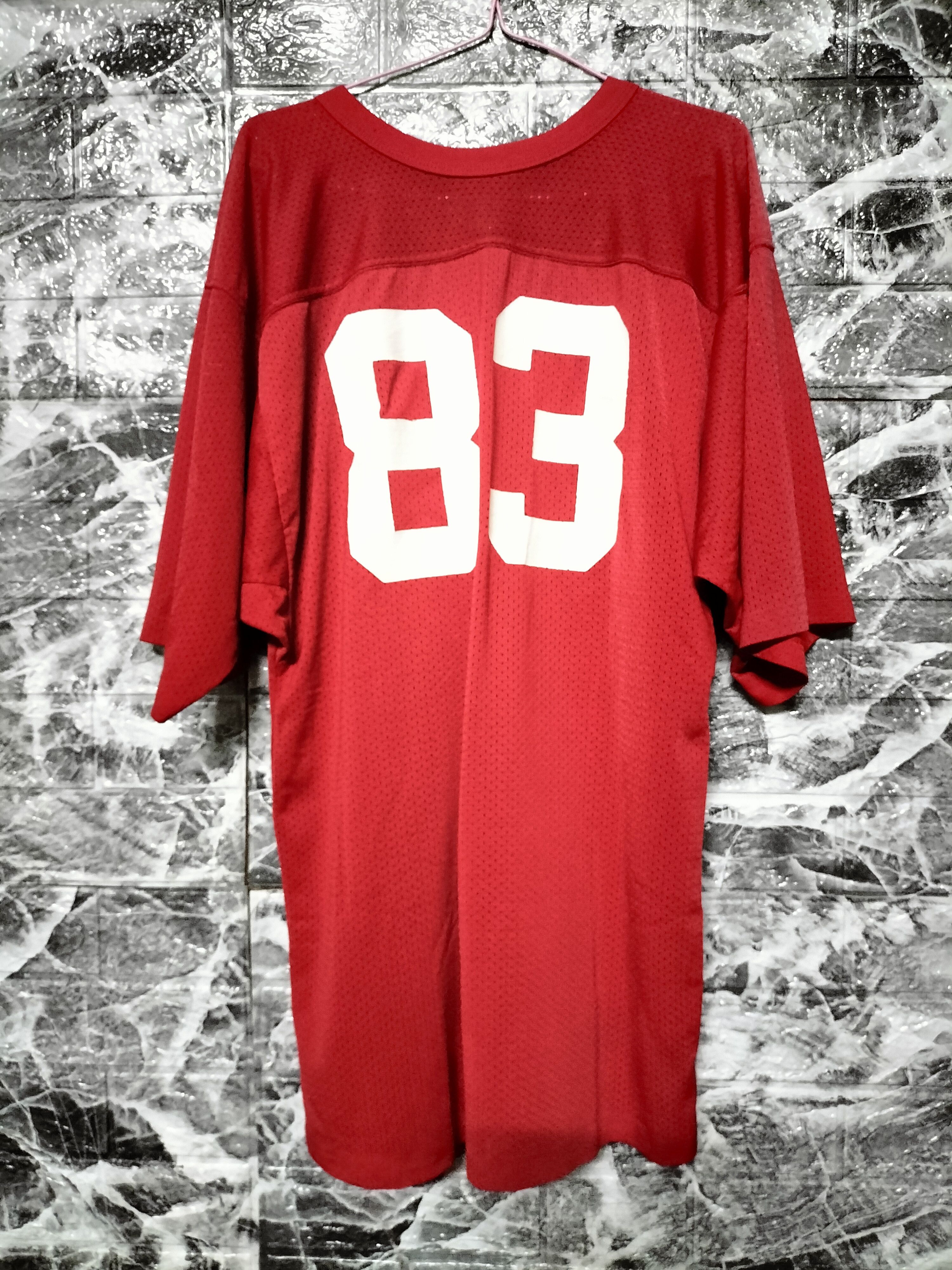 Vintage 80s American Jersey No 83 single stitch soccer Size US XL / EU 56 / 4 - 2 Thumbnail
