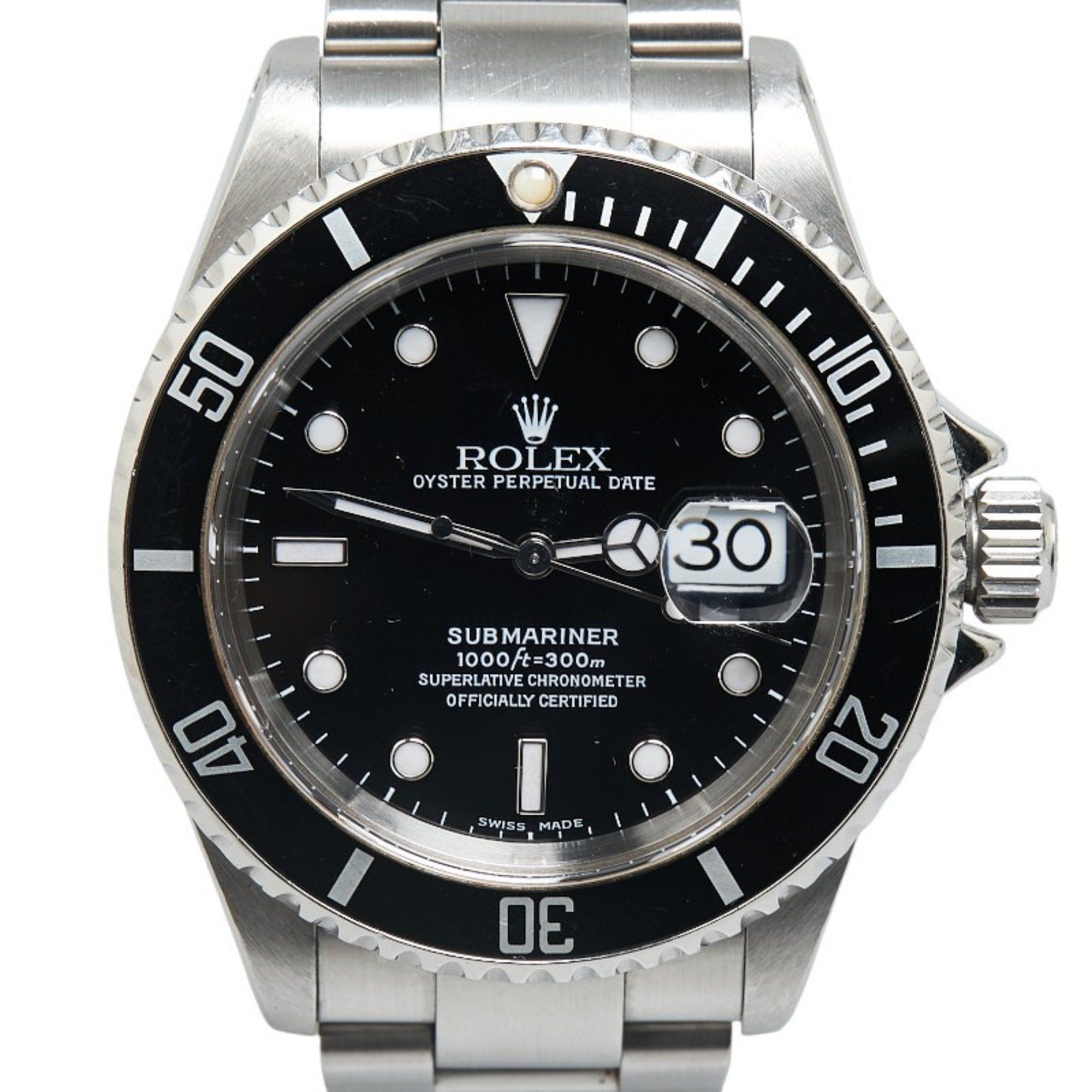 Rolex Rolex Submariner Date Watch 16610 Automatic Black Dial Stainless Steel Men's ROLEX Size ONE SIZE - 1 Thumbnail