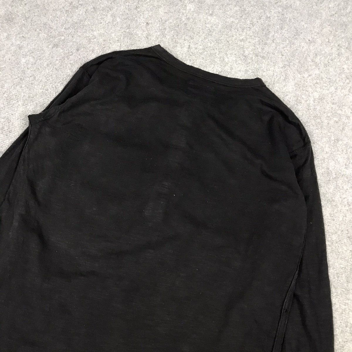 If Six Was Nine × Japanese Brand FALLEN DISTRESS DESIGN LONG SLEEVE TSHIRT BUTTON STYLE Size US S / EU 44-46 / 1 - 6 Thumbnail