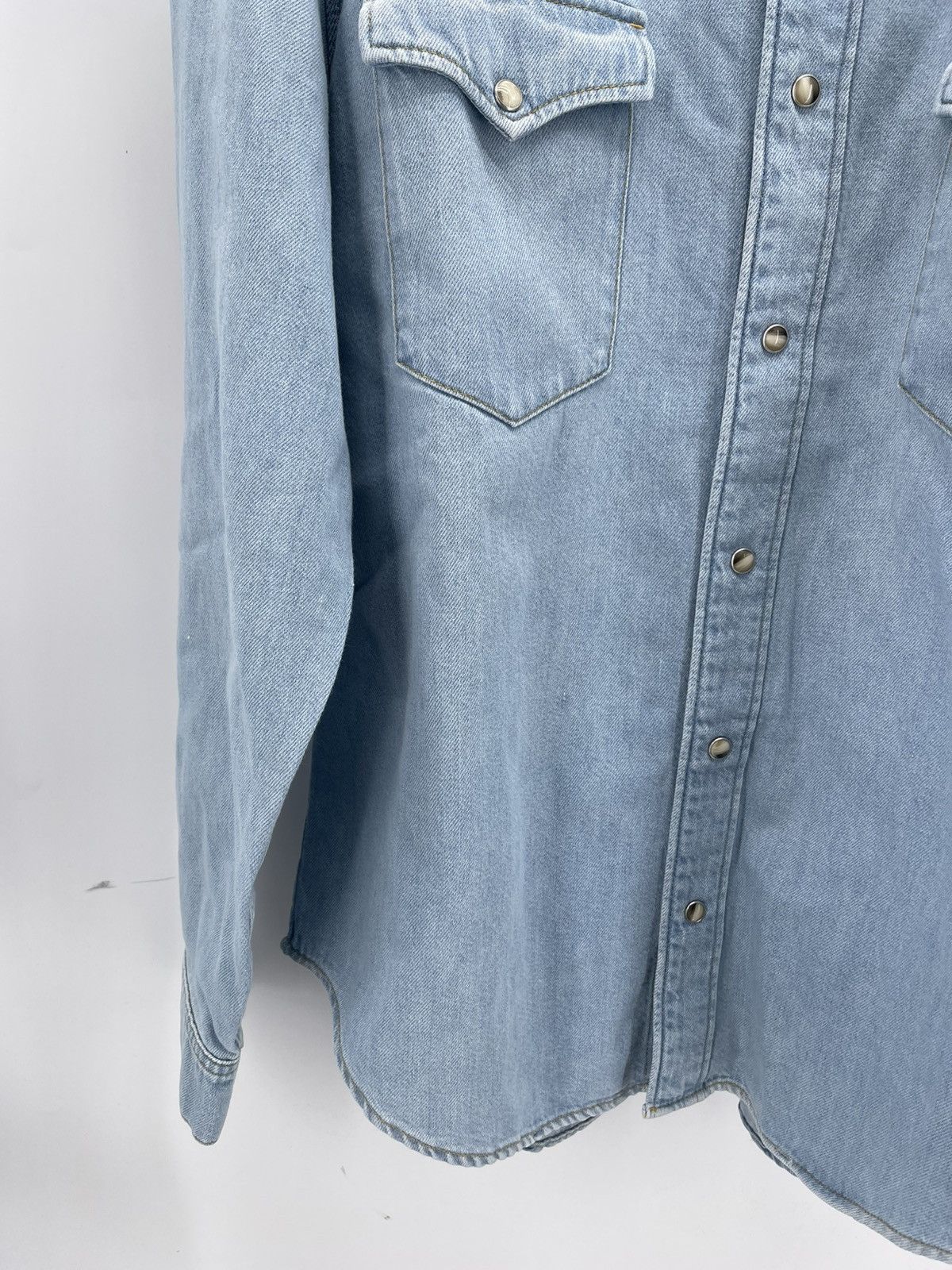Celine Celine western denim blue shirt size S Size US S / EU 44-46 / 1 - 3 Thumbnail